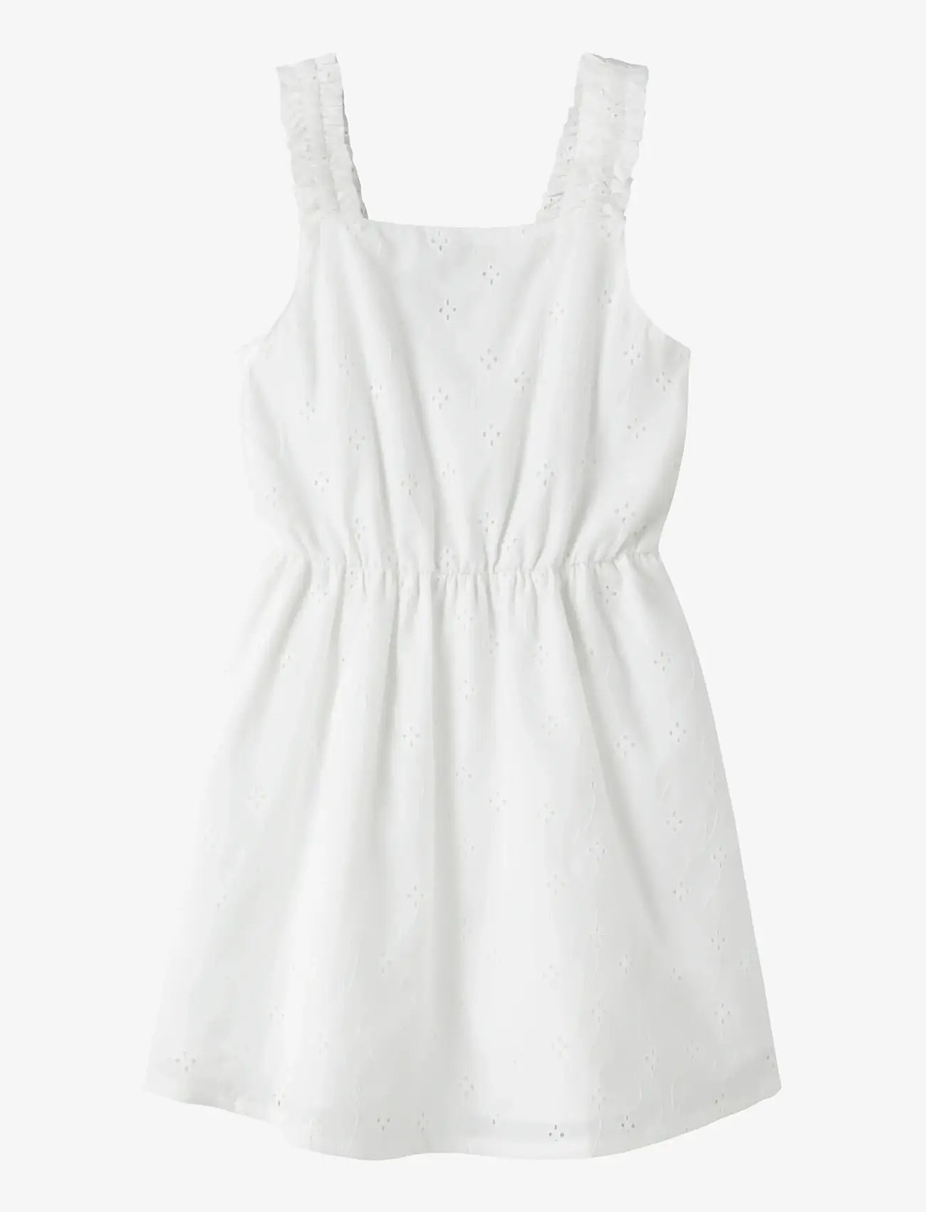 name it - NKFVIOLETA STRAP DRESS - armeløse hverdagskjoler - cloud dancer - 0