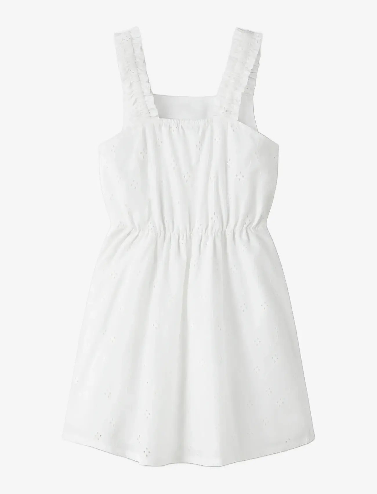 name it - NKFVIOLETA STRAP DRESS - armeløse hverdagskjoler - cloud dancer - 1