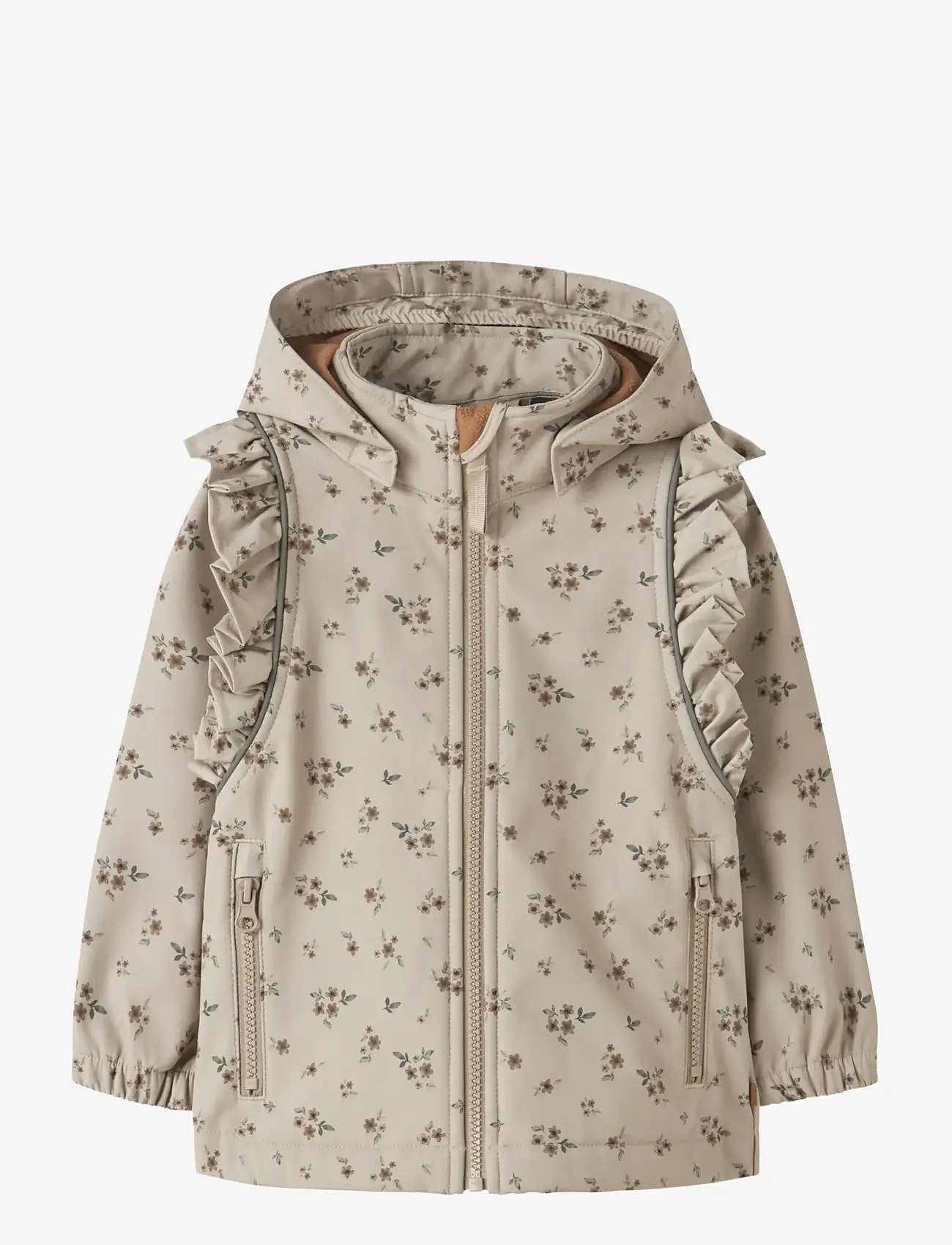 name it - NMFALFA08 SOFTSHELL JACKET FRILL AOP FO - rain coats - pure cashmere - 0