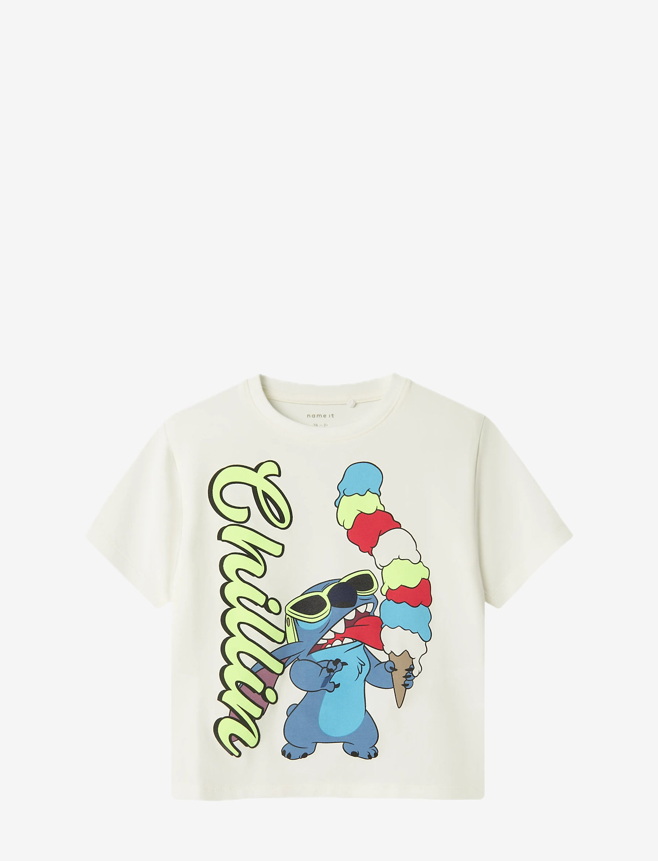 name it - NMMMALIX STITCH NREG SS TOP WDI - t-shirts à manches courtes - cloud dancer - 0