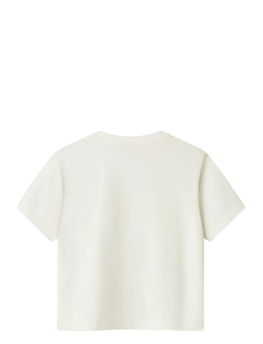 name it - NMMMALIX STITCH NREG SS TOP WDI - kortärmade t-shirts - cloud dancer - 1
