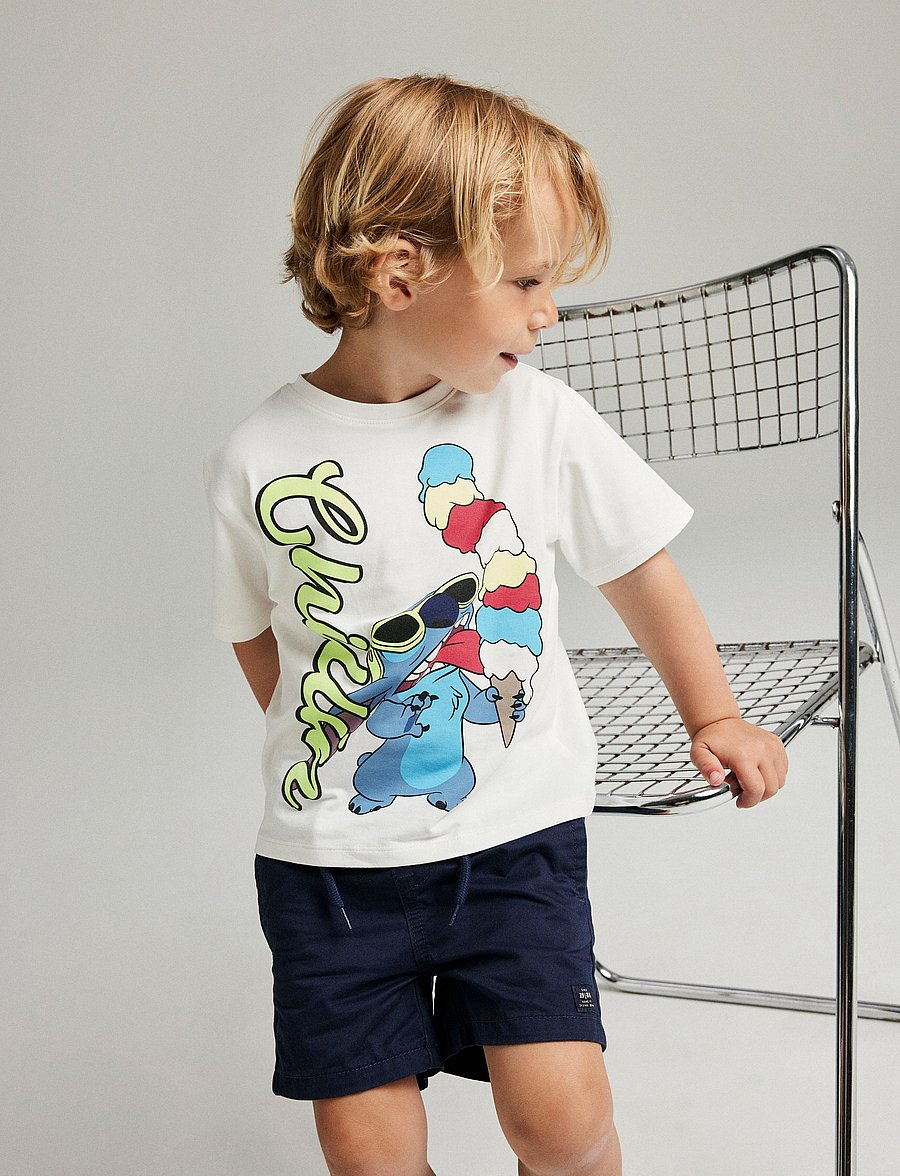 name it - NMMMALIX STITCH NREG SS TOP WDI - kortärmade t-shirts - cloud dancer - 3
