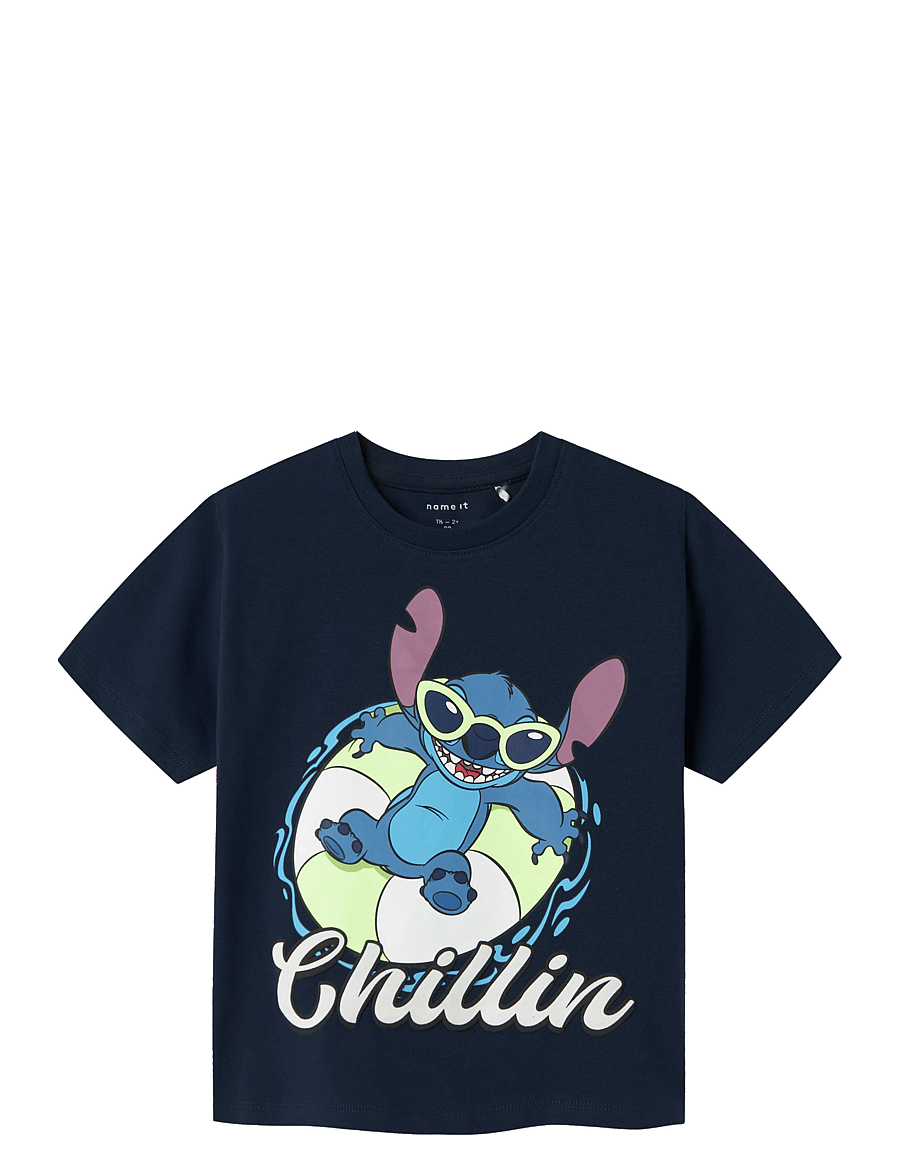name it - NMMMALIX STITCH NREG SS TOP WDI - kurzärmelige - navy blazer - 0