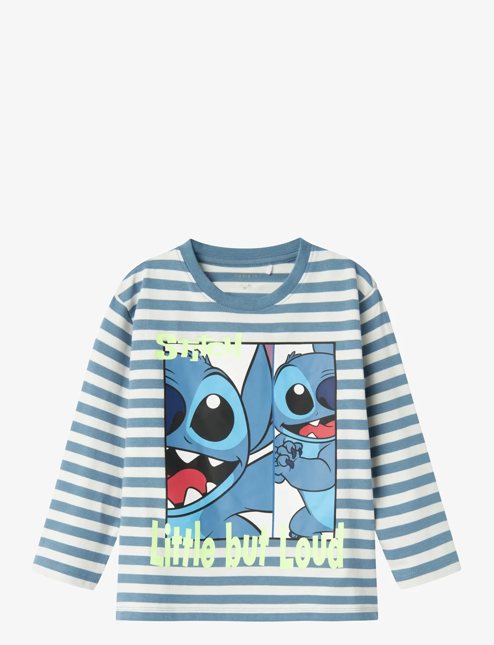 name it - NMMFABRON STITCH NREG LS TOP WDI - langärmelig - spring lake - 0