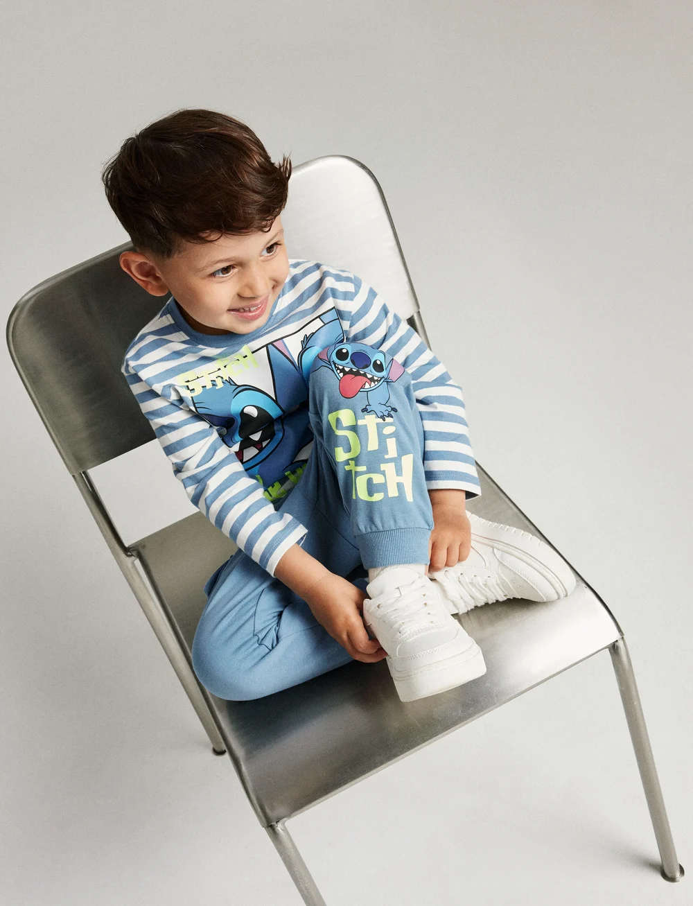 name it - NMMFABRON STITCH NREG LS TOP WDI - langärmelig - spring lake - 2