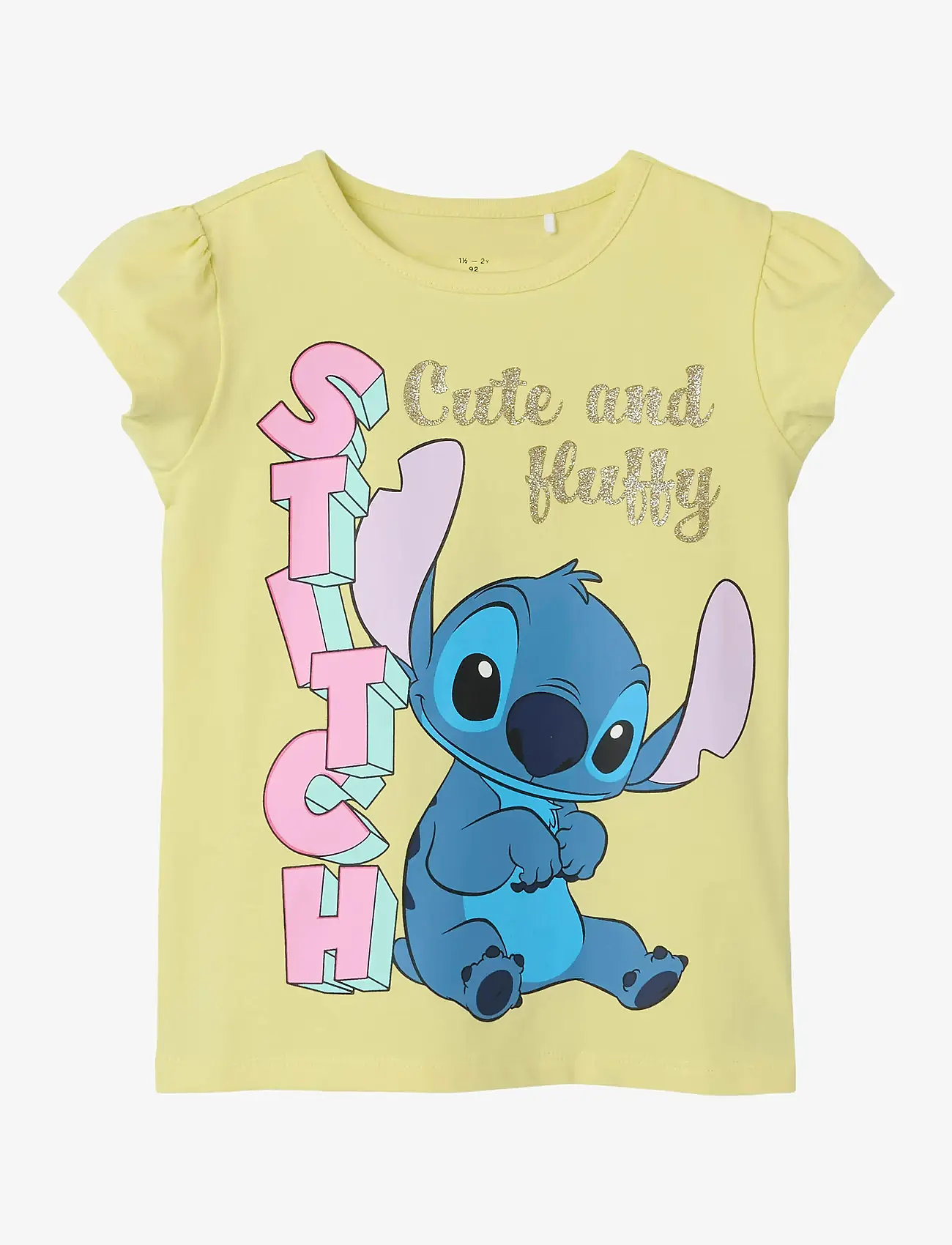 name it - NMFFOLLY STITCH SS TOP NOOS WDI - sügisesed riided - chardonnay - 0