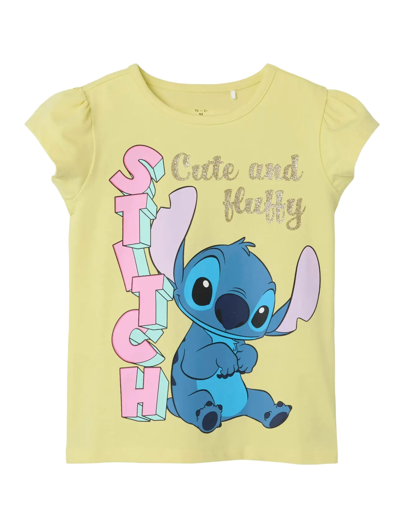 name it NMFFOLLY STITCH SS TOP NOOS WDI - T-skjorter og underdeler - CHARDONNAY / yellow