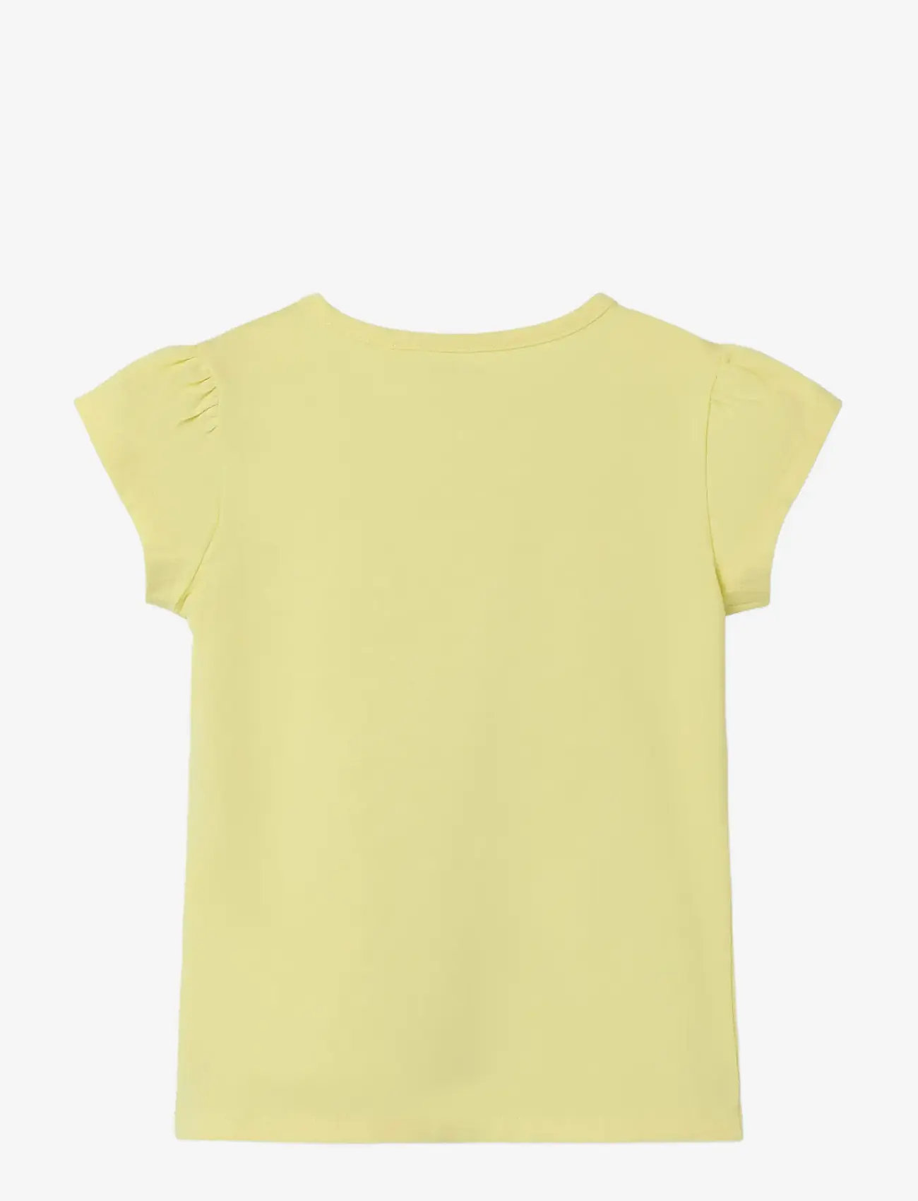 name it - NMFFOLLY STITCH SS TOP NOOS WDI - sügisesed riided - chardonnay - 1