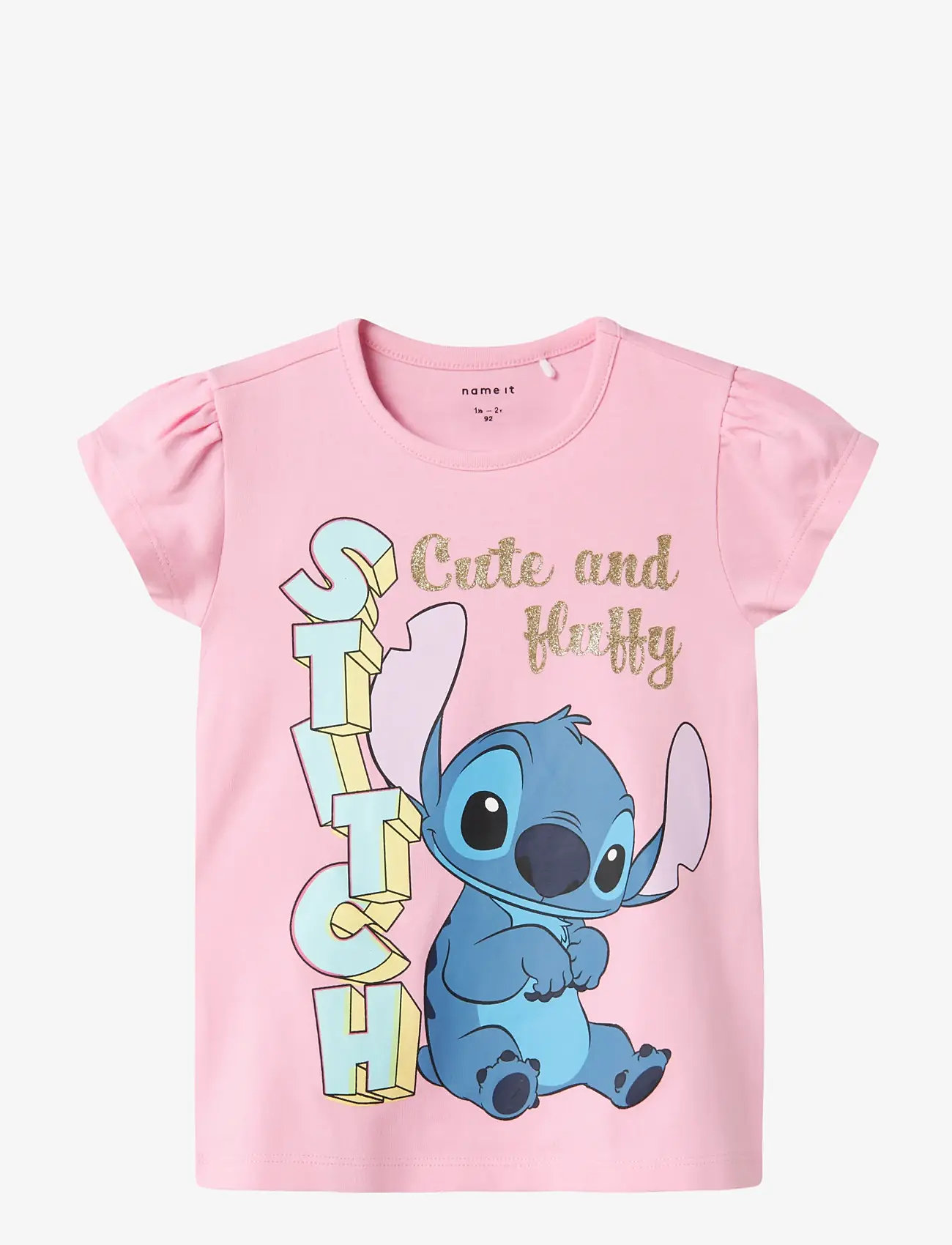 name it - NMFFOLLY STITCH SS TOP NOOS WDI - lühikeste varrukatega t-särgid - pink frosting - 0