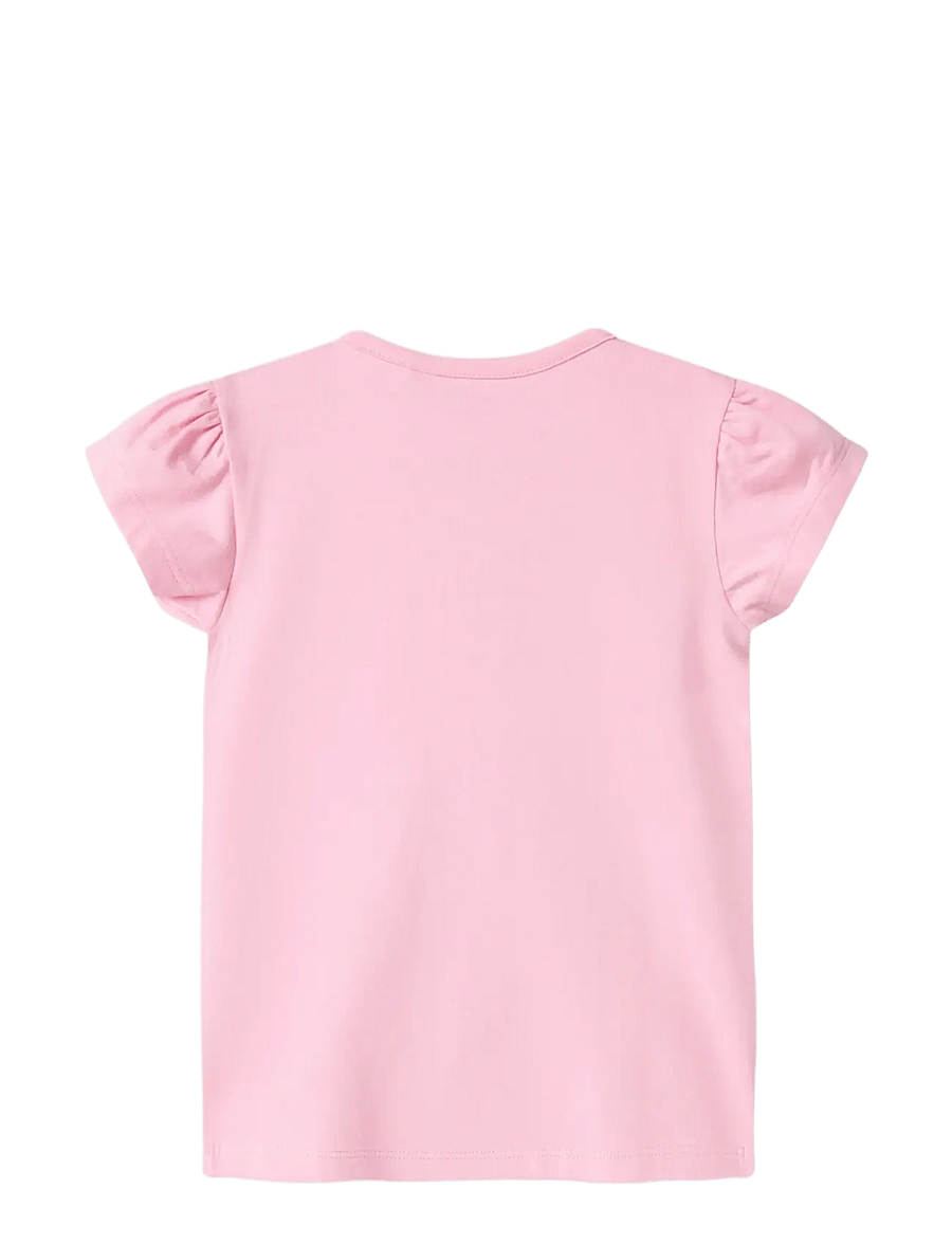 name it - NMFFOLLY STITCH SS TOP NOOS WDI - kortärmade t-shirts - pink frosting - 1