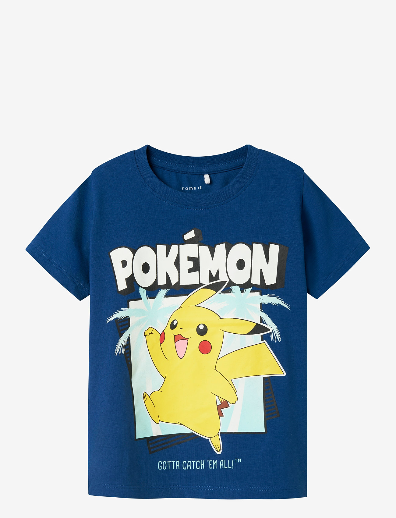 name it - NMMMAHE POKEMON NREG SS TOP BOX SKY - short-sleeved t-shirts - limoges - 0