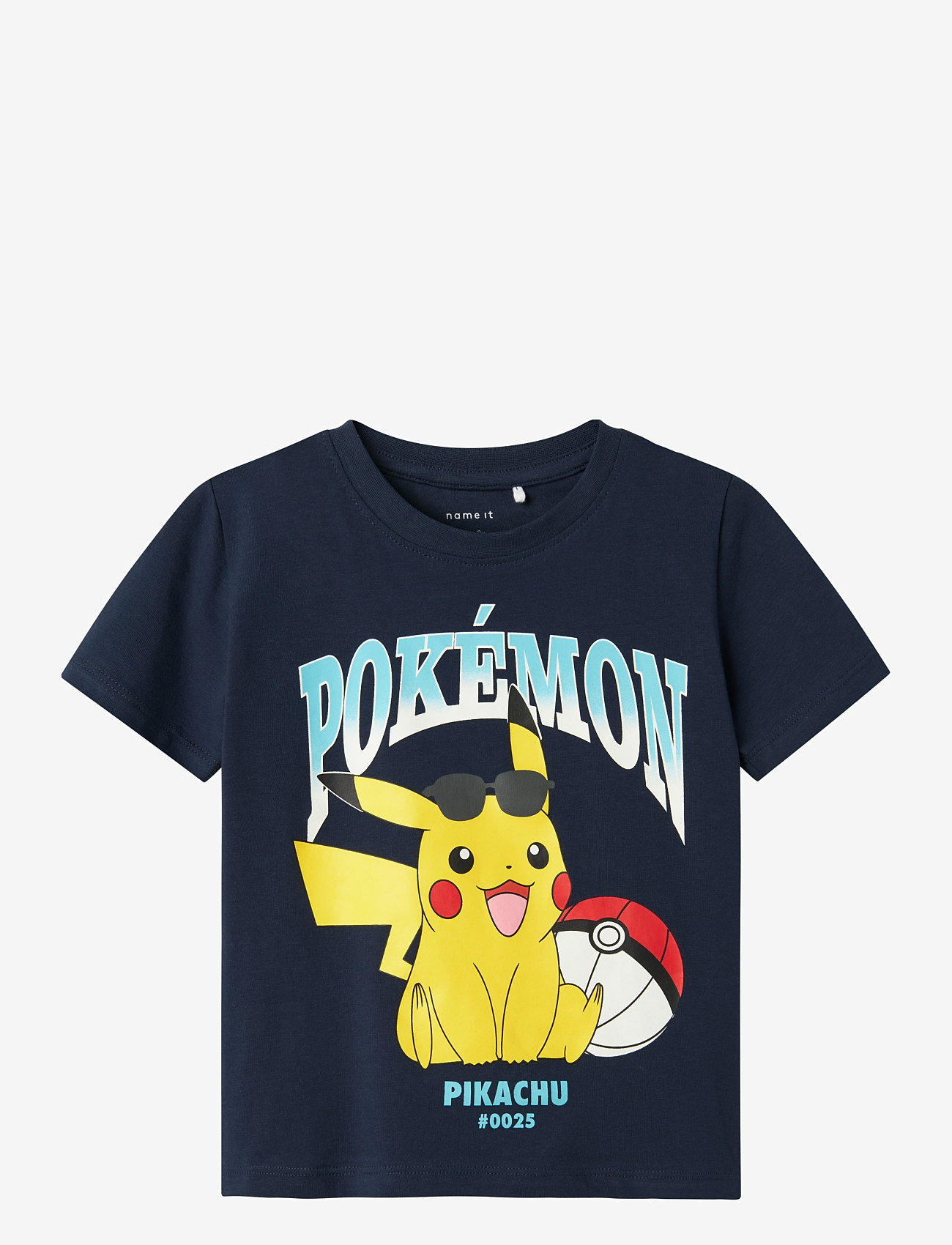 name it - NMMMAHE POKEMON NREG SS TOP BOX SKY - short-sleeved t-shirts - navy blazer - 1