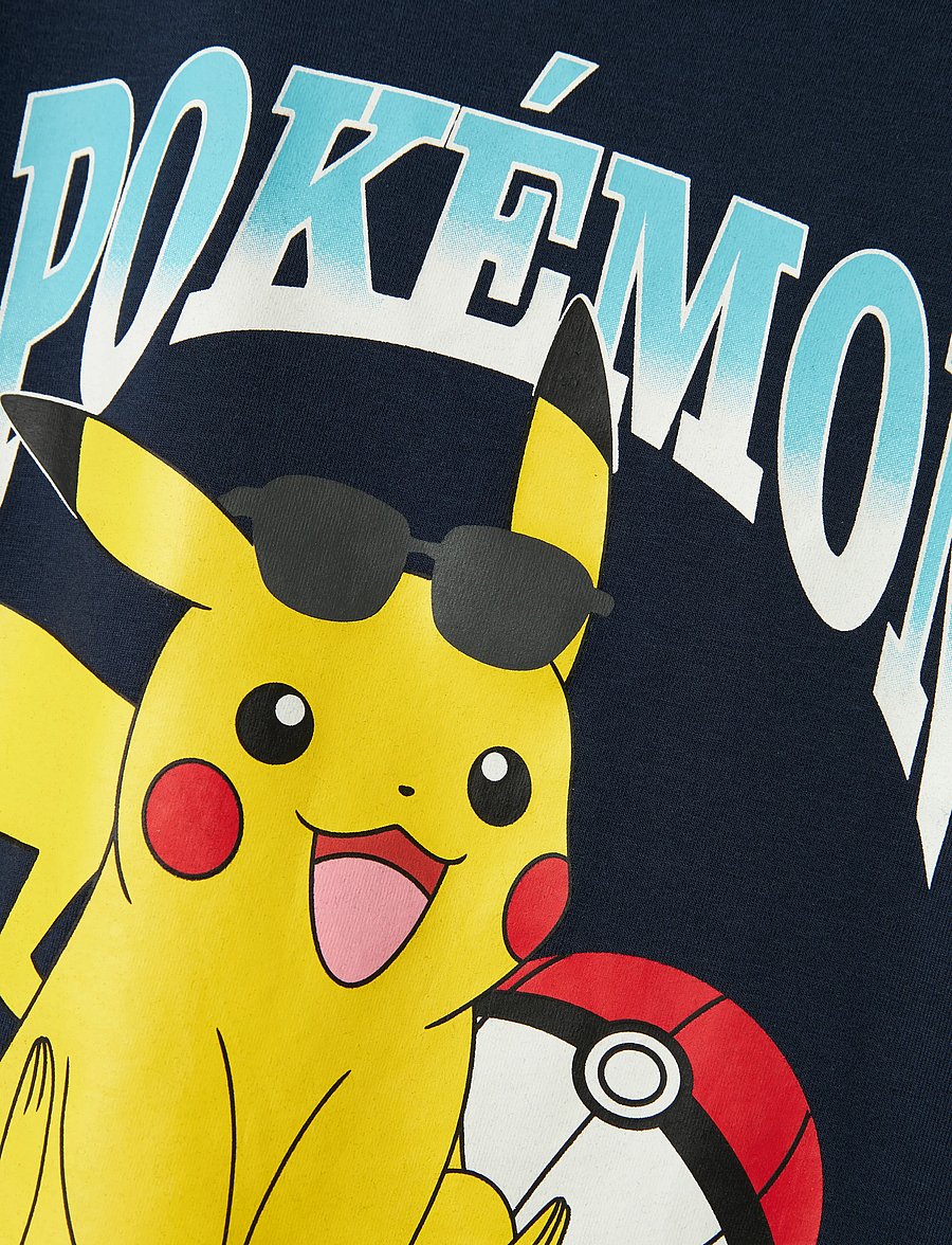 name it - NMMMAHE POKEMON NREG SS TOP BOX SKY - kurzärmelige - navy blazer - 3