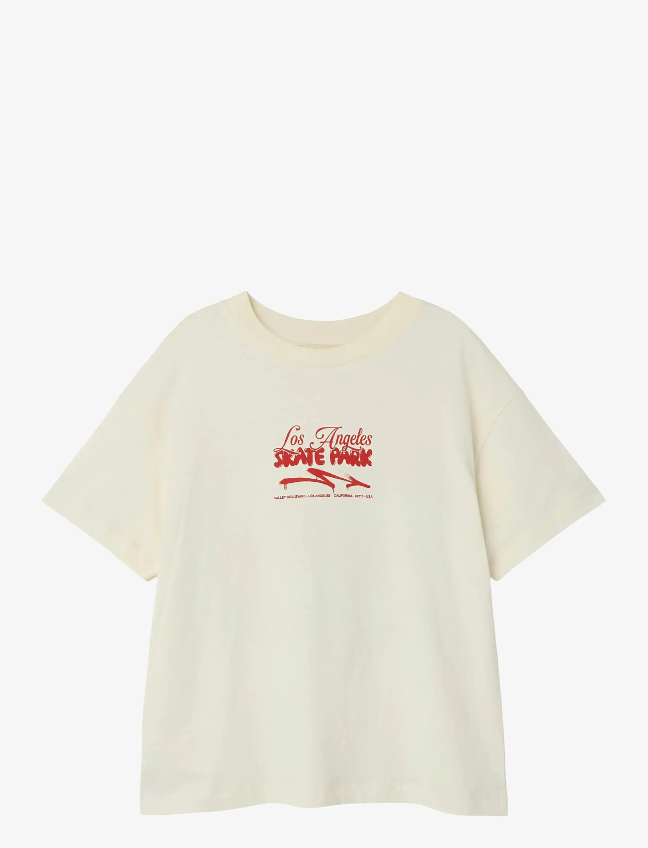 name it - NKFLUVE NREG SS TOP - kortærmede - white swan - 0