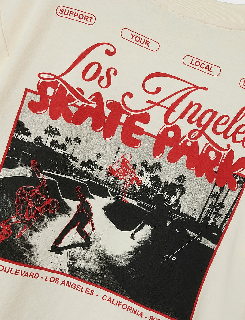 name it - NKFLUVE NREG SS TOP - kortærmede t-shirts - white swan - 4