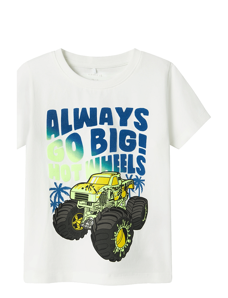 name it - NMMMORAT HOTWHEELS SS TOP BOX SKY - lühikeste varrukatega t-särgid - cloud dancer - 0
