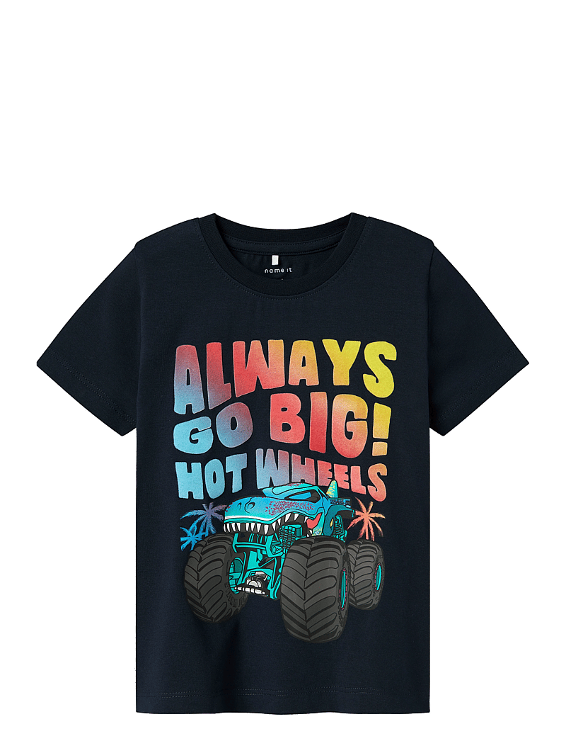 name it - NMMMORAT HOTWHEELS SS TOP BOX SKY - short-sleeved t-shirts - navy blazer - 0