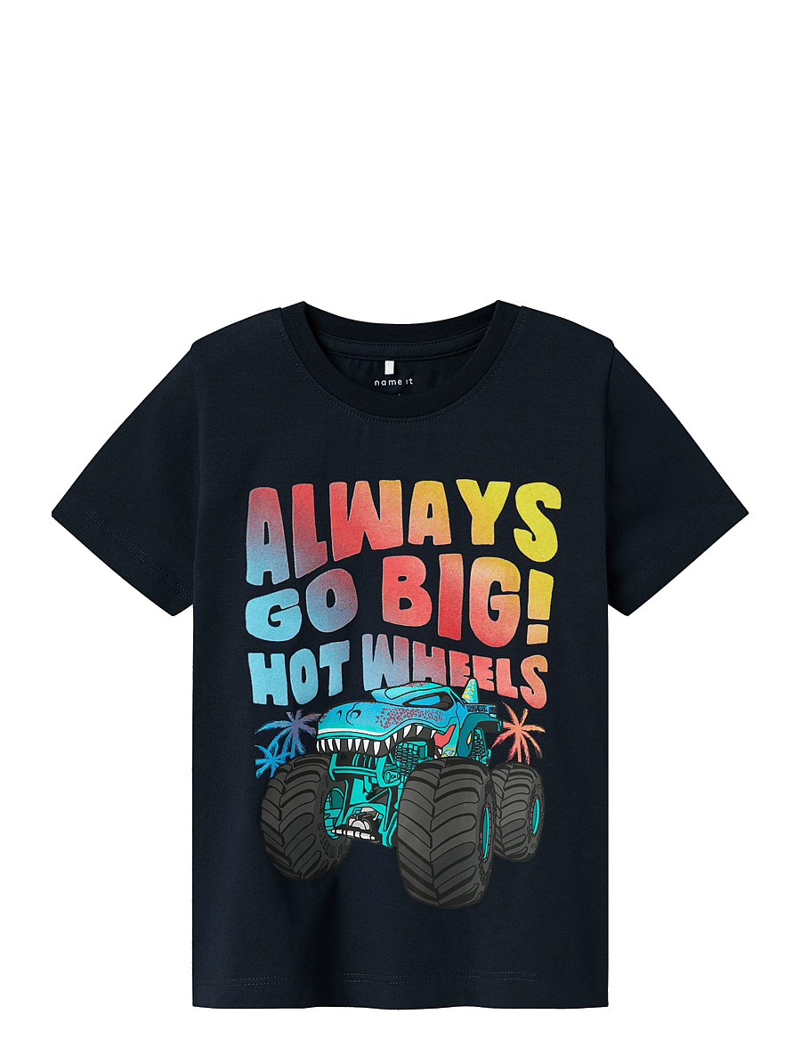 name it - NMMMORAT HOTWHEELS SS TOP BOX SKY - kurzärmelige - navy blazer - 0