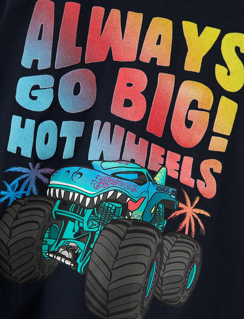 name it - NMMMORAT HOTWHEELS SS TOP BOX SKY - short-sleeved t-shirts - navy blazer - 2