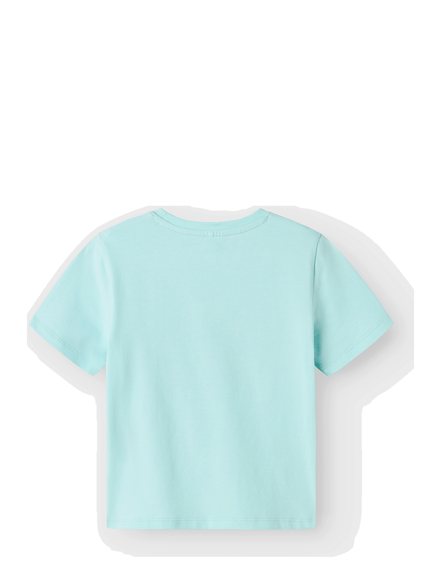 name it - NMMMORISH PAW NREG SS TOP CPLG - kurzärmelige - blue tint - 1