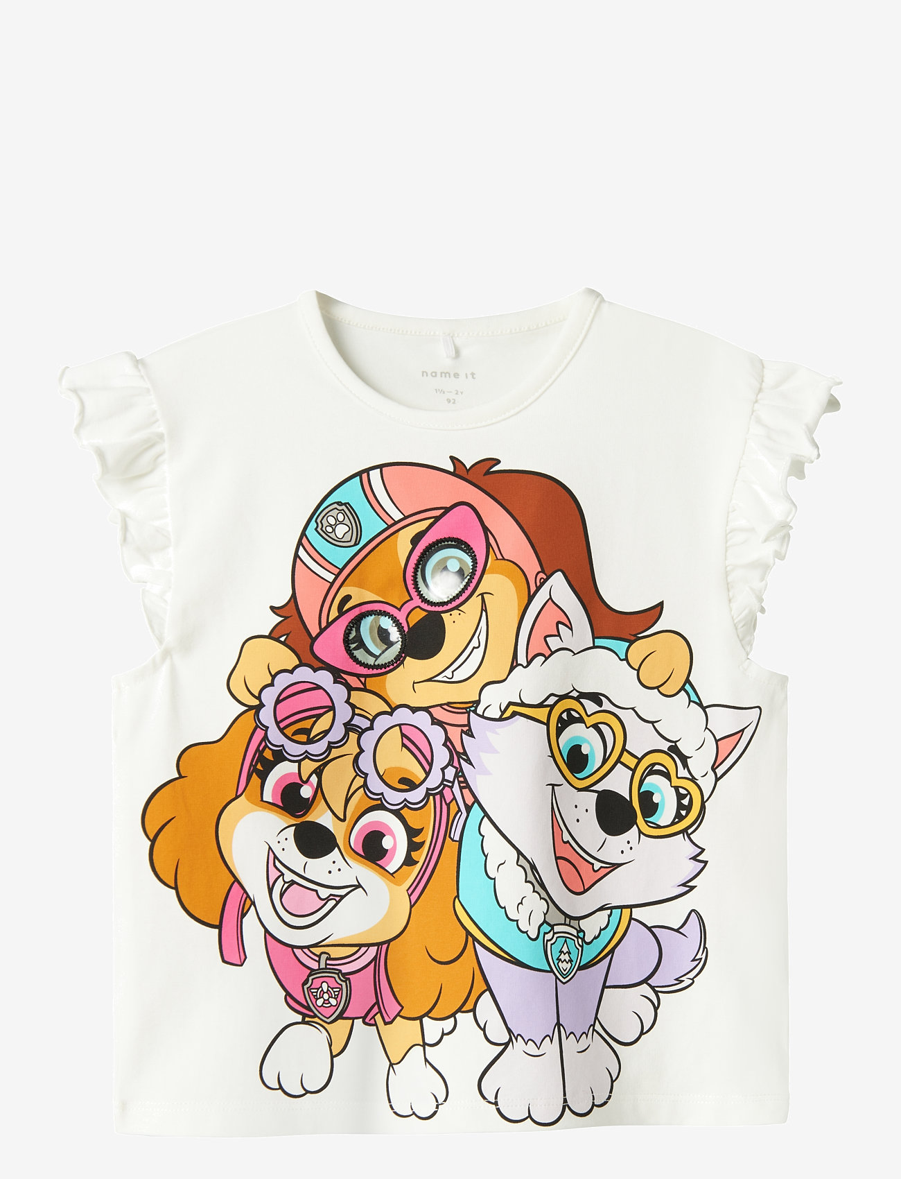 name it - NMFMARA PAW CAPSL NREG TOP BOX CPLG - tanktops - cloud dancer - 0