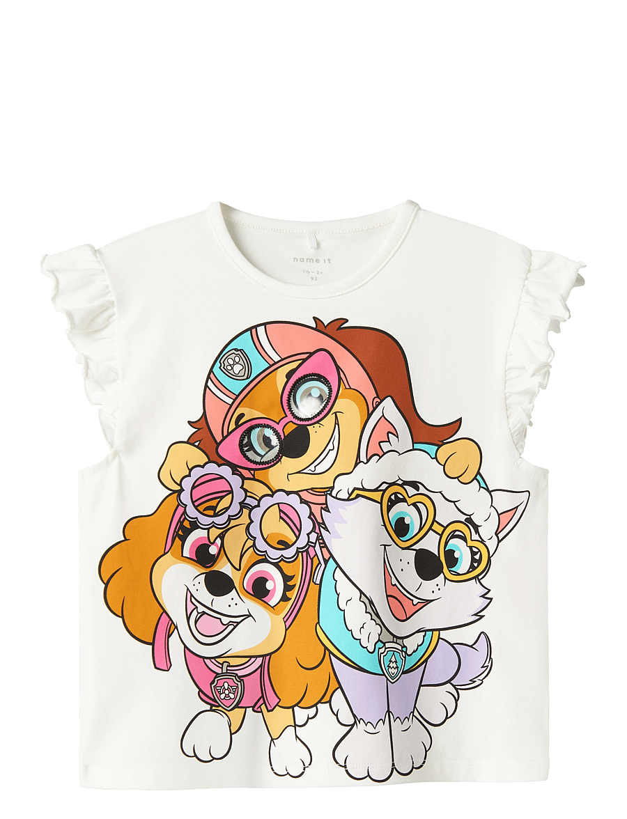 name it - NMFMARA PAW CAPSL NREG TOP BOX CPLG - tanktops - cloud dancer - 0