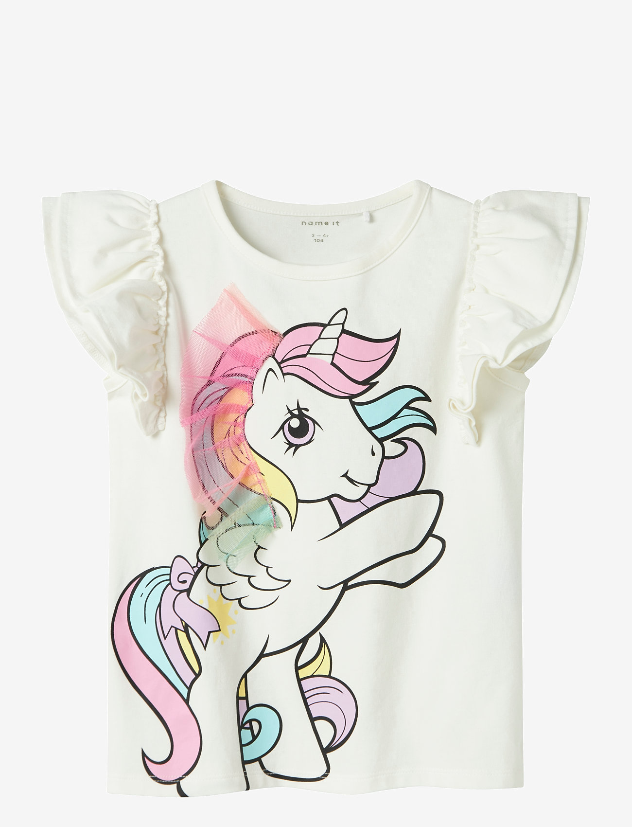 name it - NMFMIKA MLP SS TOP CPLG - Ärmellose - cloud dancer - 0