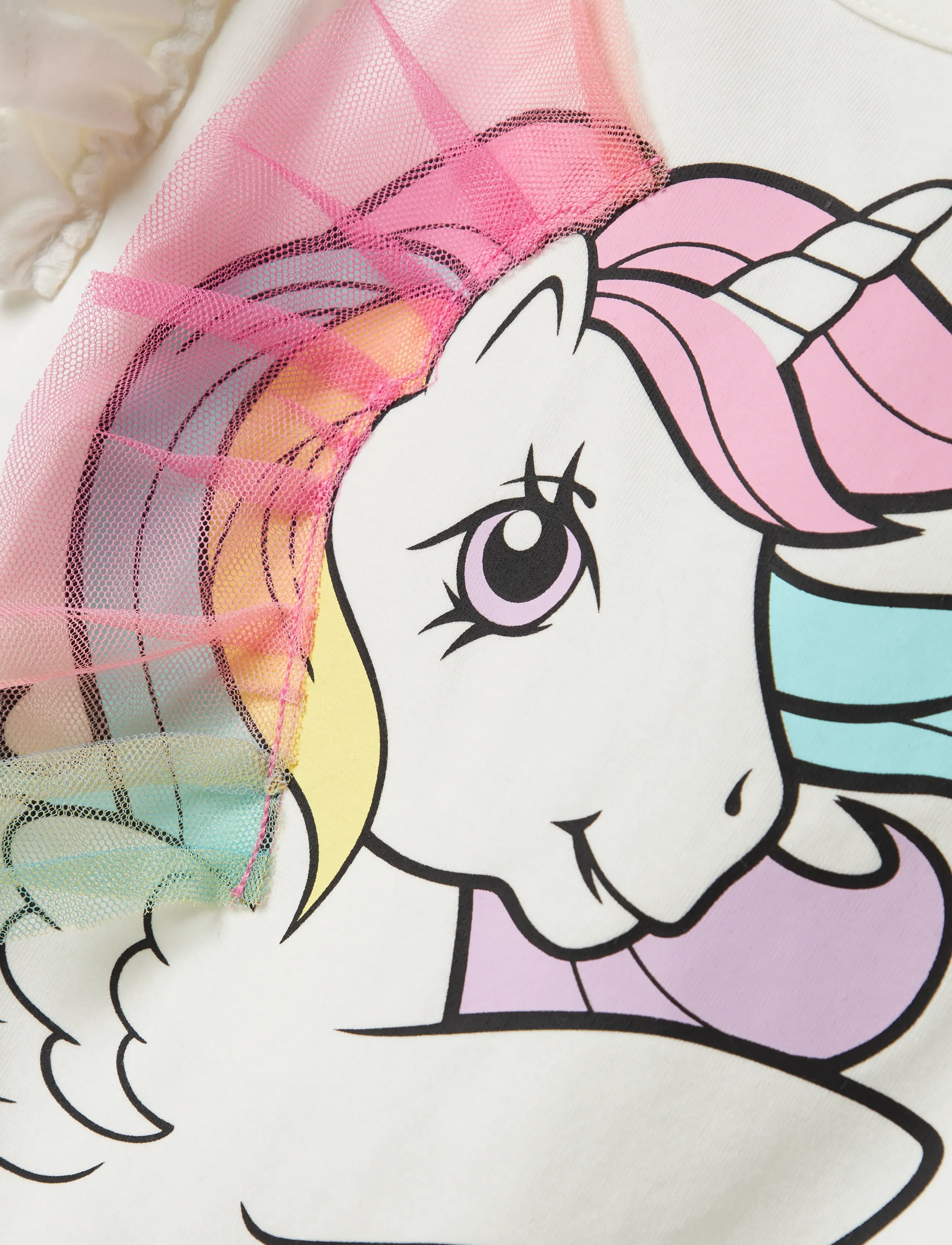 name it - NMFMIKA MLP SS TOP CPLG - Ärmellose - cloud dancer - 2