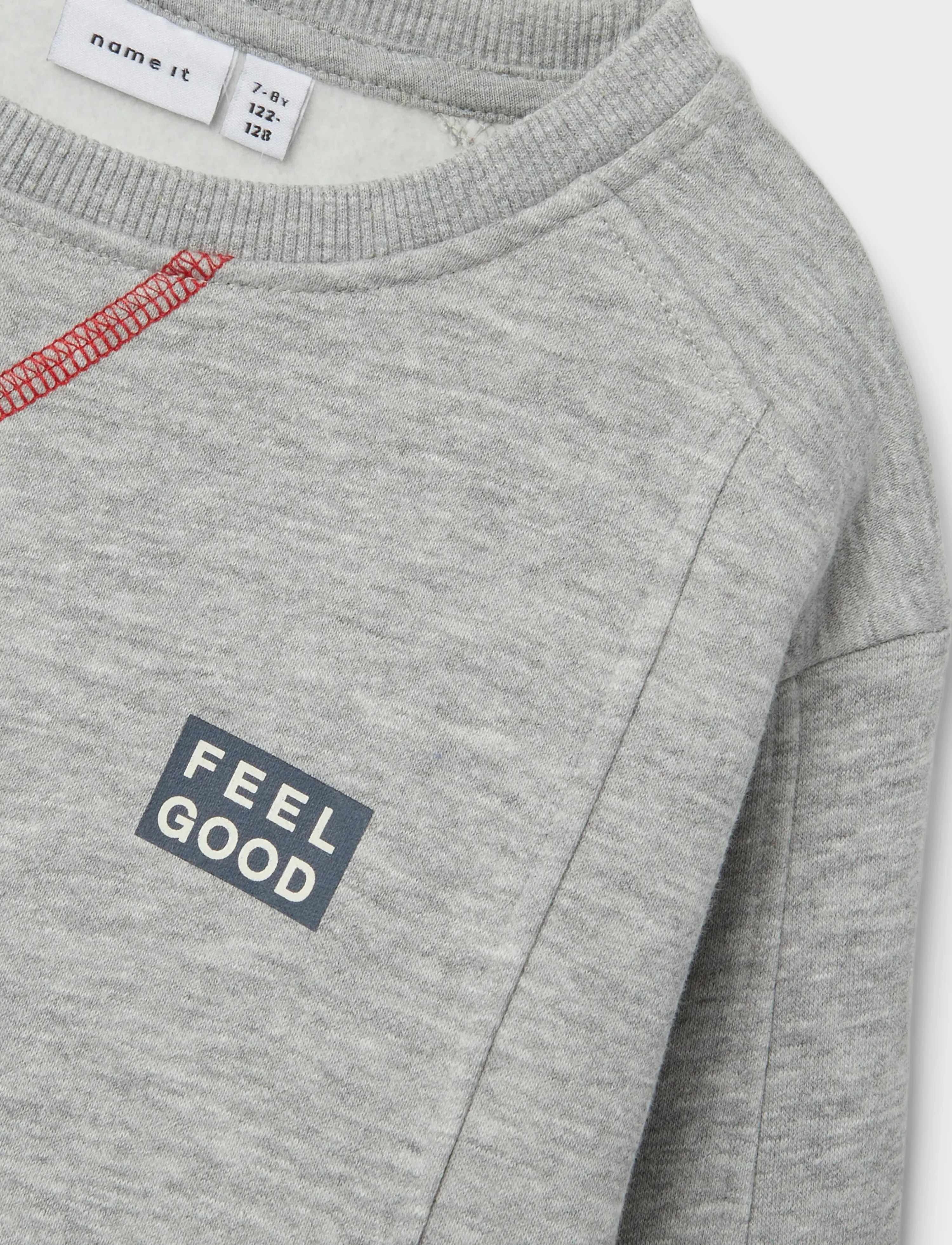 name it - NKMLORE LS NREG SWE BRU - grey melange - 2