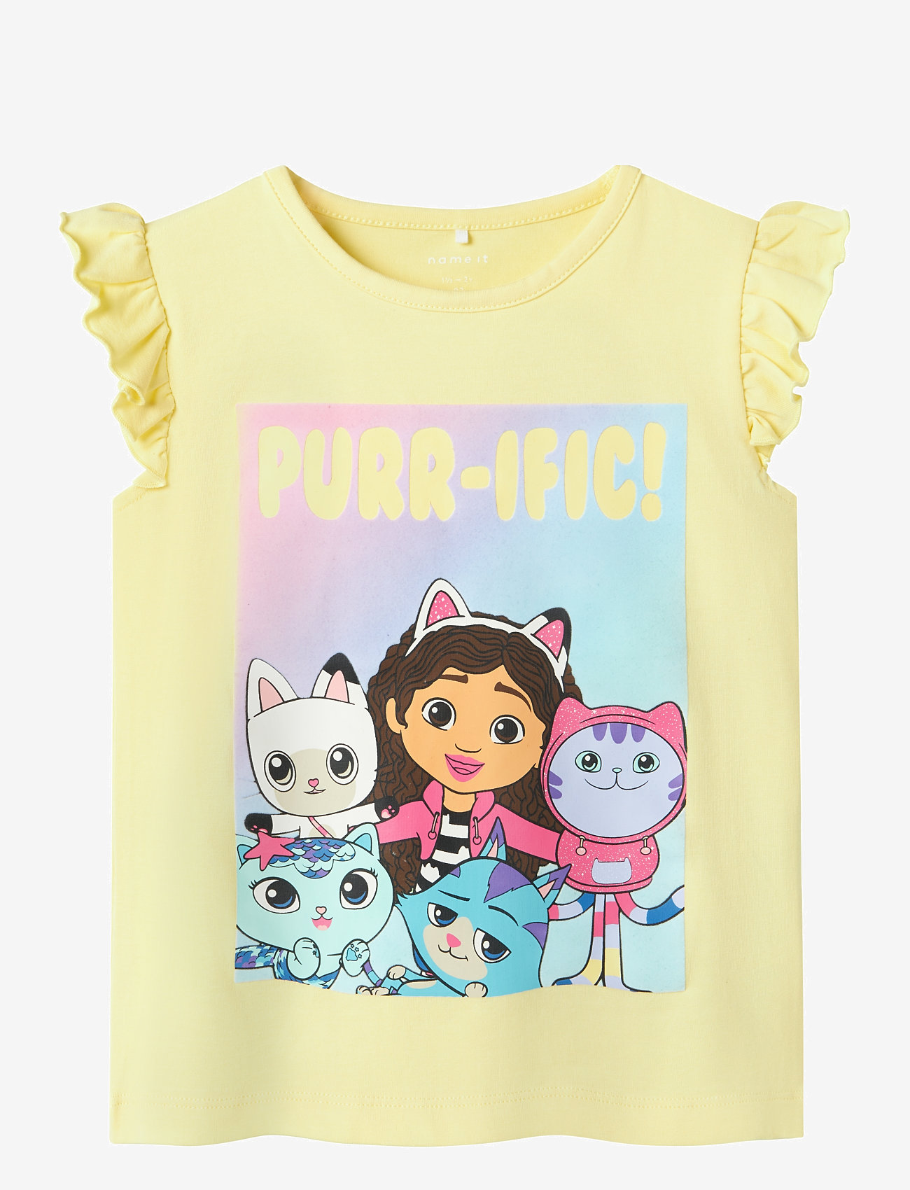 name it - NMFMEDIS GABBY SS TOP BOX SKY - sügisesed riided - chardonnay - 0