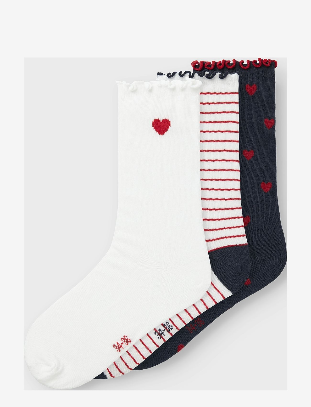 name it - NKFLULU 3P SOCKS - bright white - 0