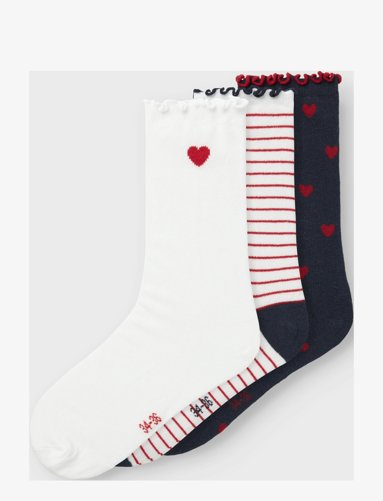 NKFLULU 3P SOCKS - BRIGHT WHITE