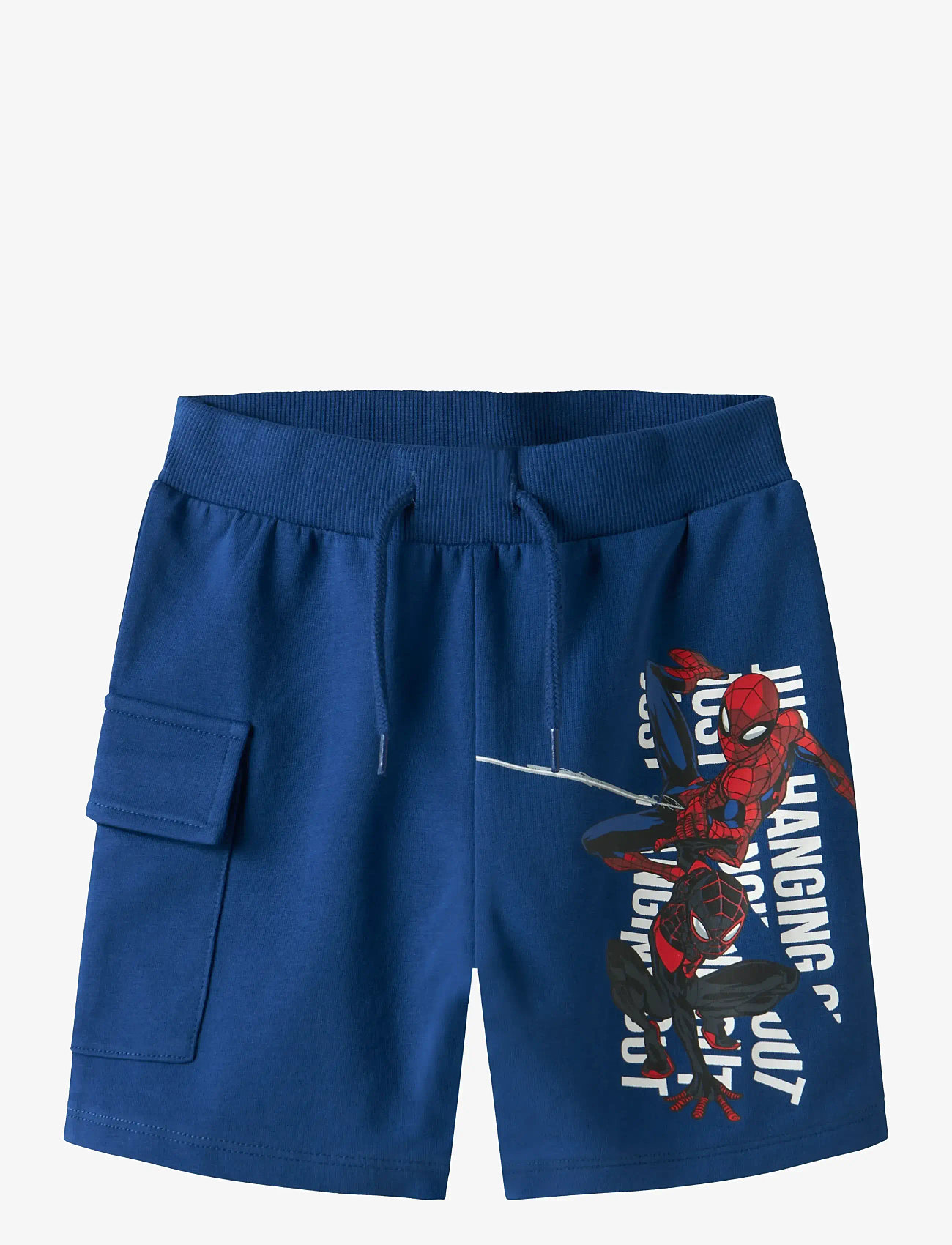 name it - NMMMO SPIDER L SWE SHORTS UNB MAR - sweat shorts - limoges - 0