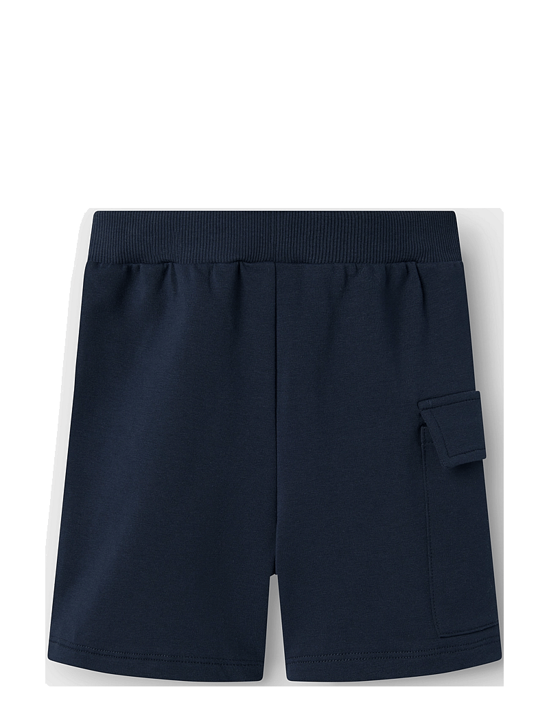 name it - NMMMO SPIDER L SWE SHORTS UNB MAR - sweatshorts - navy blazer - 1