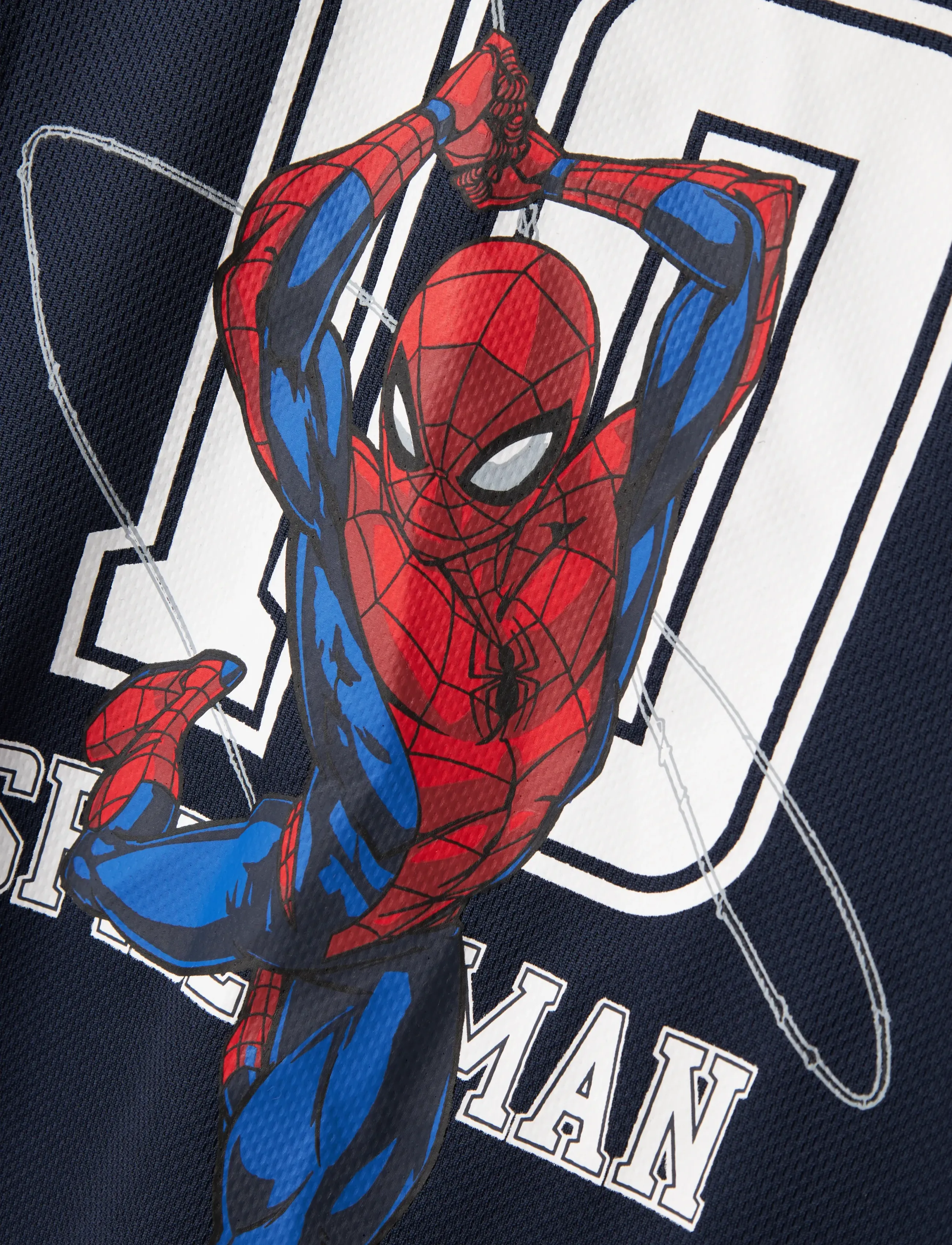 name it - NMMMATZ SPIDER NREG SS POLY TOP MAR - kortærmede t-shirts - navy blazer - 2