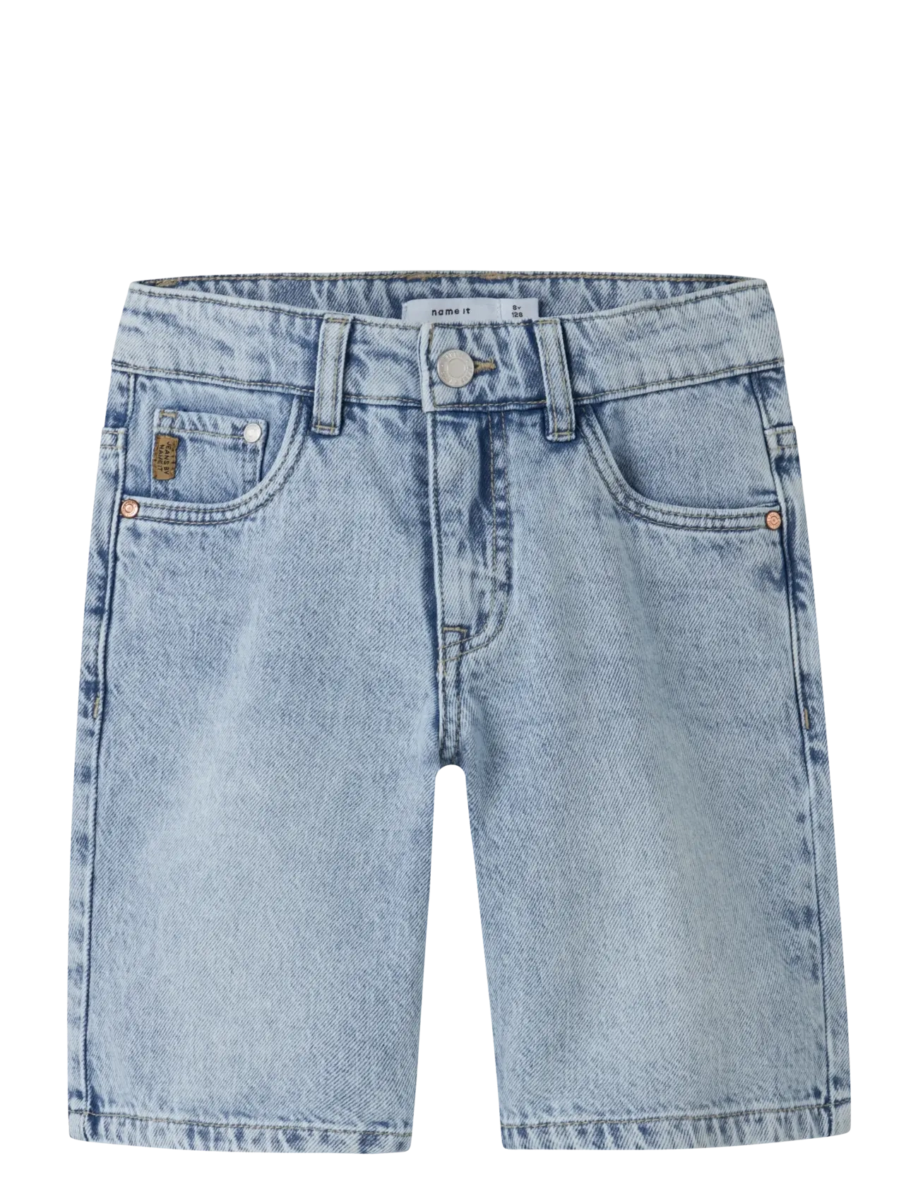 name it NKMRYAN REG L DNM SHORTS 6750-DM NOOS - Püksid - LIGHT BLUE BLEACHED DENIM / blue