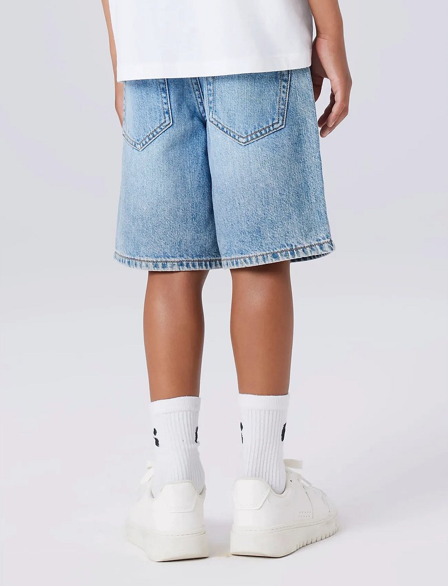 name it - NKMRYAN REG L DNM SHORTS 6750-DM NOOS - denimshorts - light blue bleached denim - 2