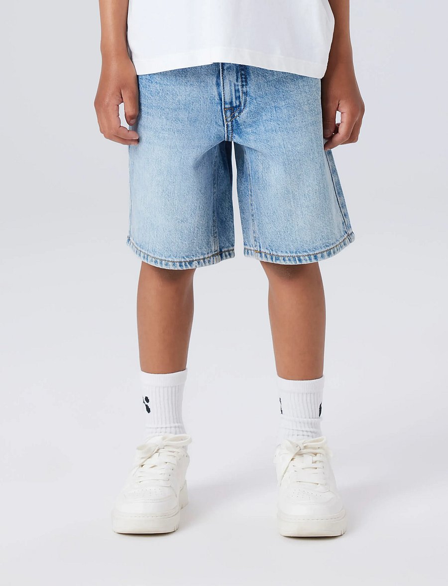 name it - NKMRYAN REG L DNM SHORTS 6750-DM NOOS - denimshorts - light blue bleached denim - 4