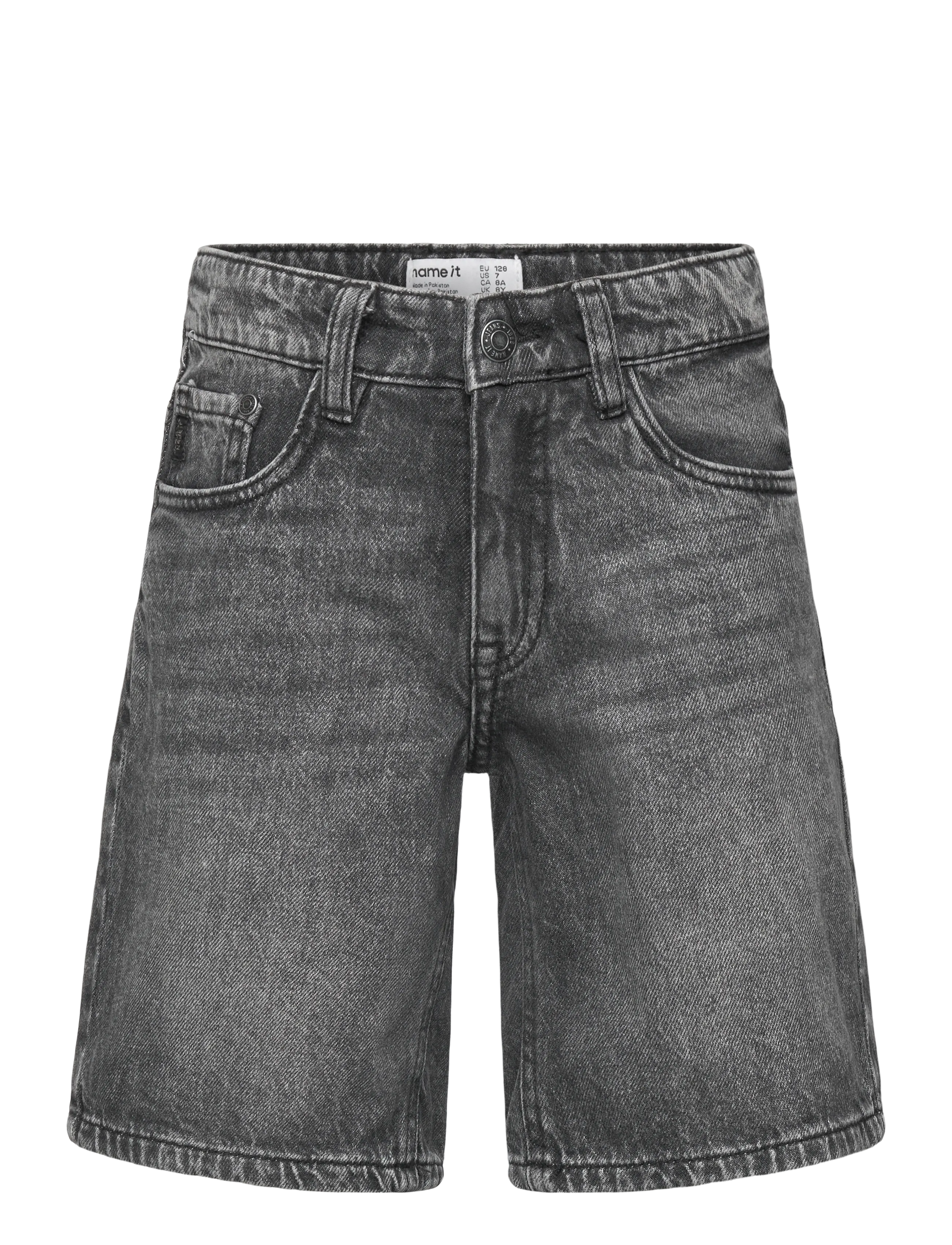 name it NKMRYAN REG L DNM SHORTS 6750-DM NOOS - Shorts - BLACK DENIM / black