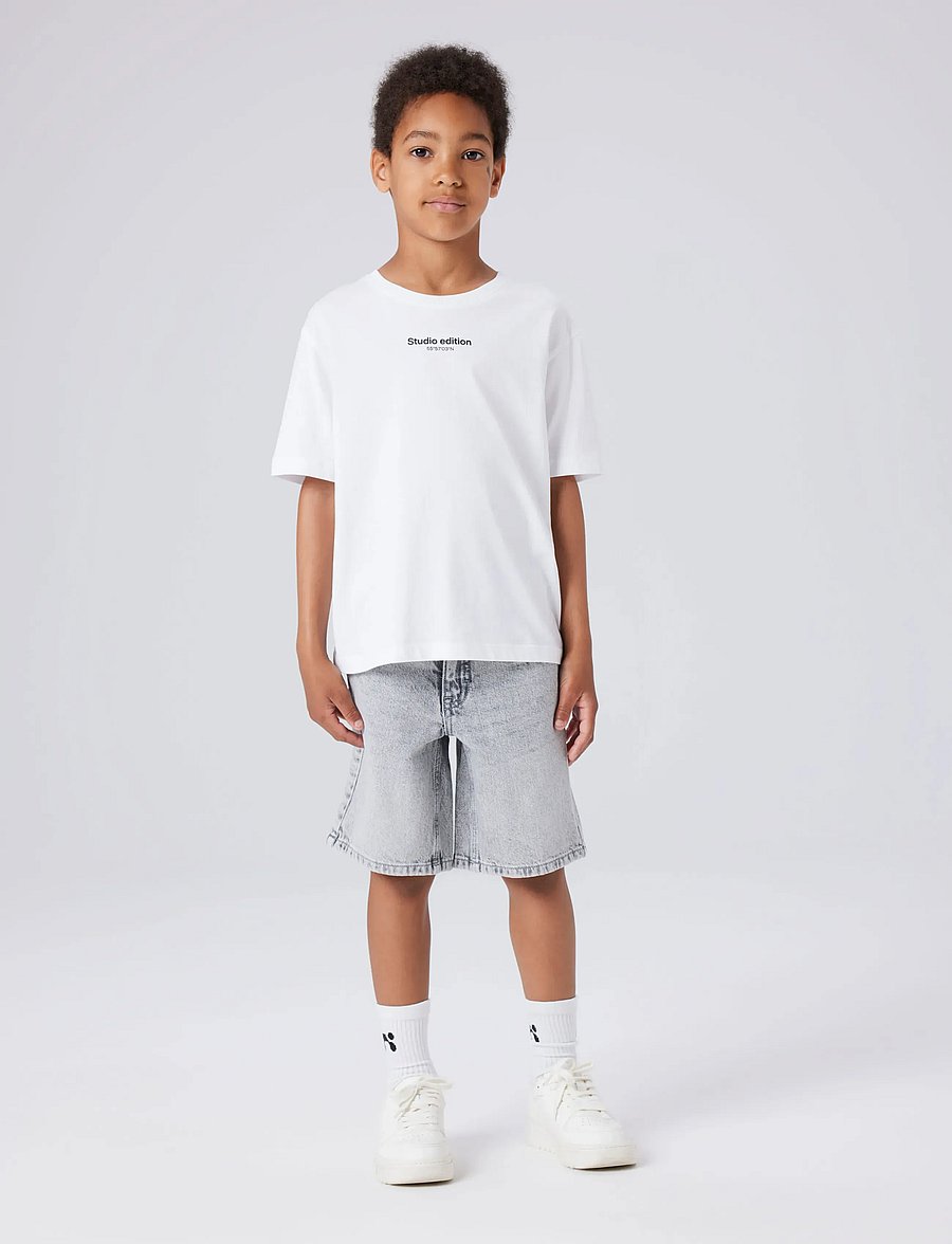 name it - NKMRYAN REG L DNM SHORTS 6750-DM NOOS - denimshorts - grey denim - 4