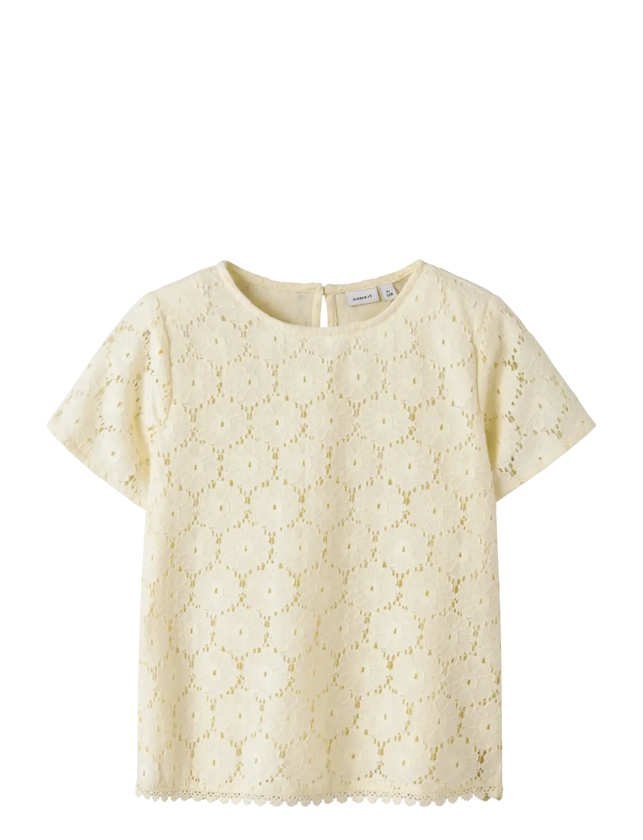 name it NKFFETILLE SS TOP - Lyhythihaiset t-paidat - PEAR SORBET / cream