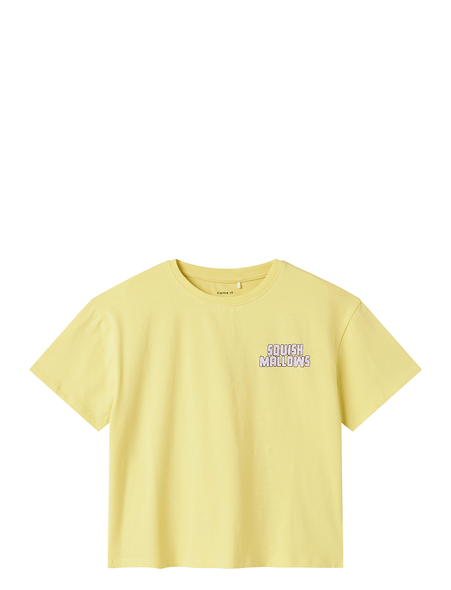 name it - NKFMUBA SQUISHMALLOWS NREG SS TOP VDE - marškinėliai trumpomis rankovėmis - chardonnay - 0