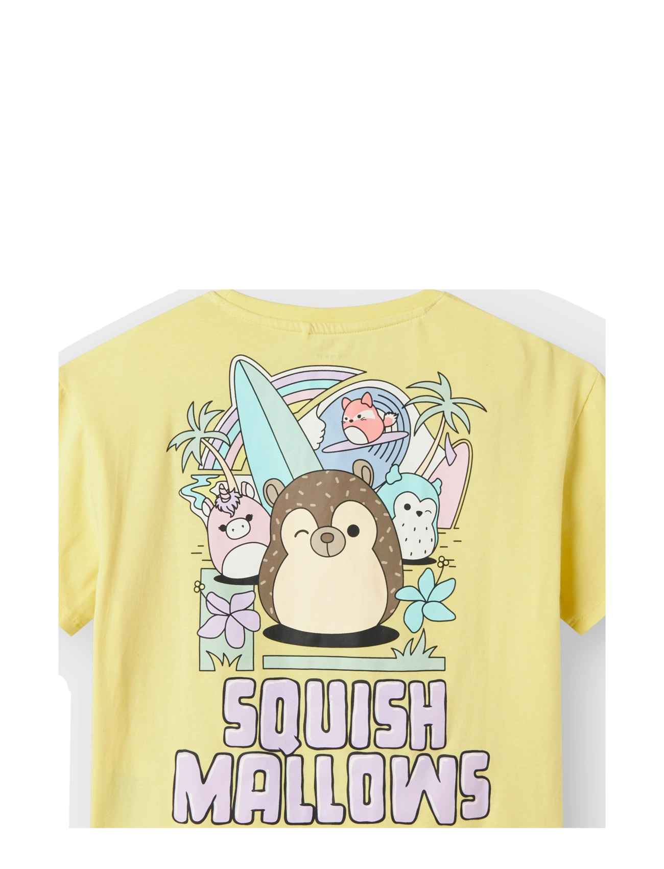 name it - NKFMUBA SQUISHMALLOWS NREG SS TOP VDE - kortærmede t-shirts - chardonnay - 1