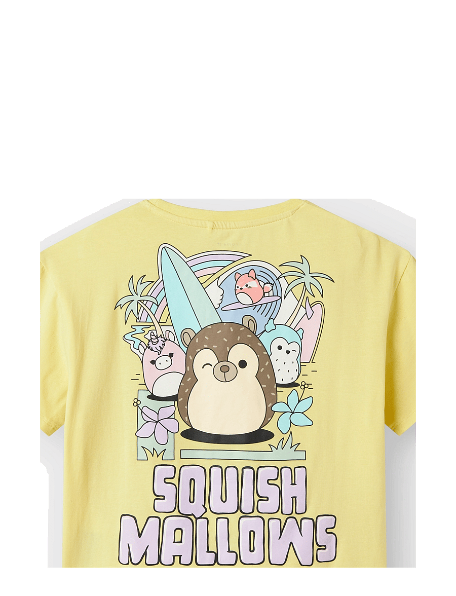 name it - NKFMUBA SQUISHMALLOWS NREG SS TOP VDE - marškinėliai trumpomis rankovėmis - chardonnay - 1