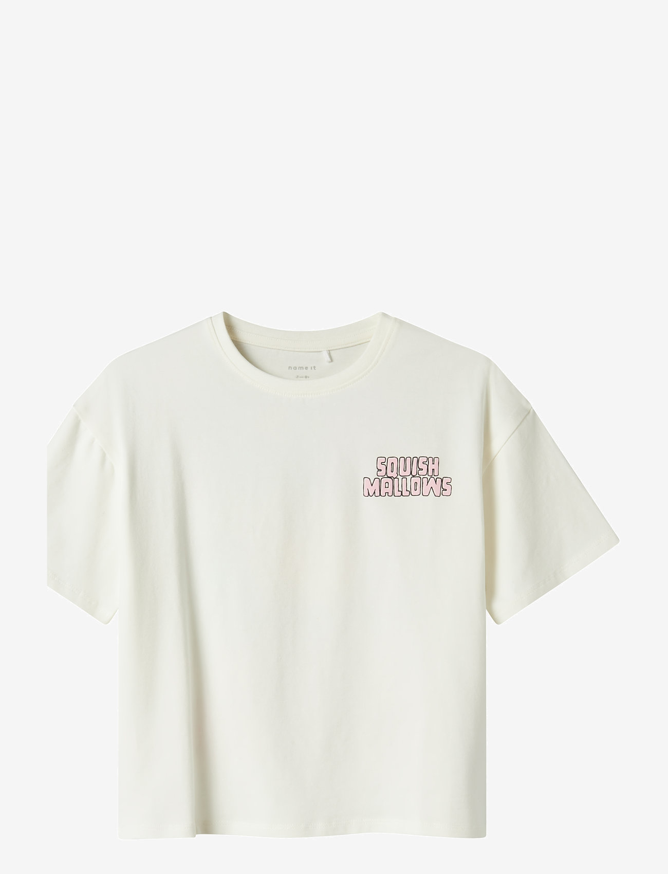 name it - NKFMUBA SQUISHMALLOWS NREG SS TOP VDE - kortærmede t-shirts - cloud dancer - 1