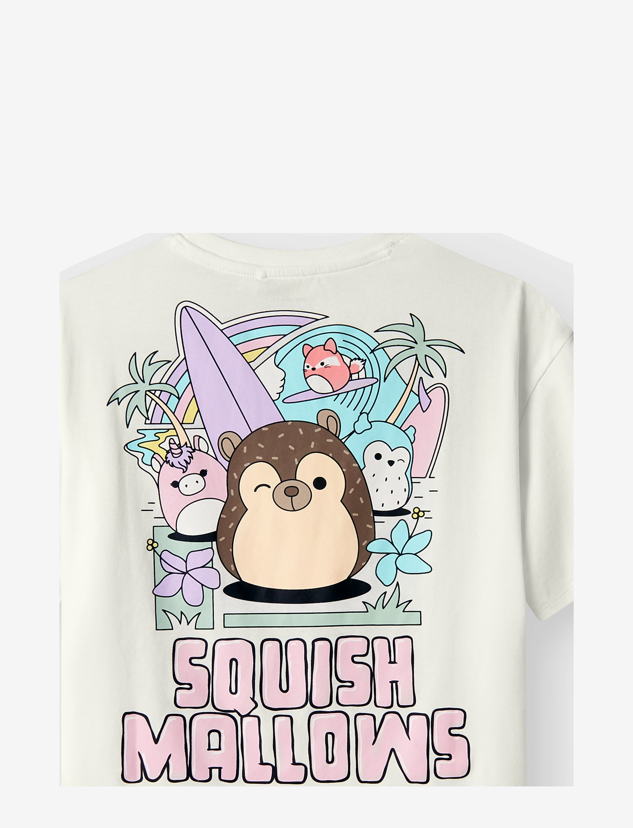 name it - NKFMUBA SQUISHMALLOWS NREG SS TOP VDE - kortærmede t-shirts - cloud dancer - 2