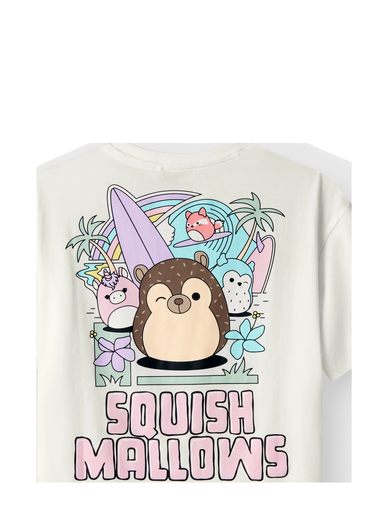 name it - NKFMUBA SQUISHMALLOWS NREG SS TOP VDE - kurzärmelige - cloud dancer - 2