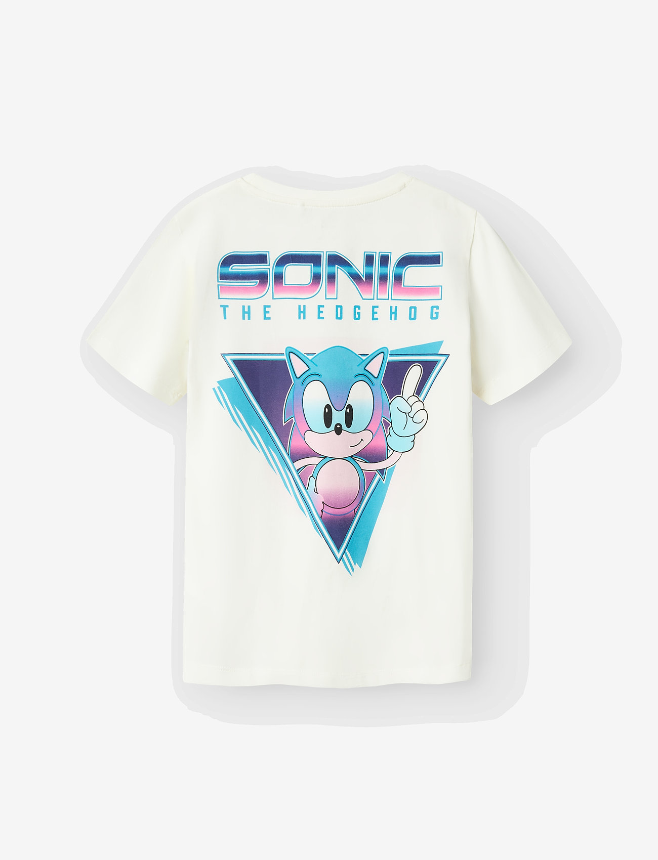 name it - NKMMARCEL SONIC NREG SS TOP SKY - kurzärmelige - cloud dancer - 1