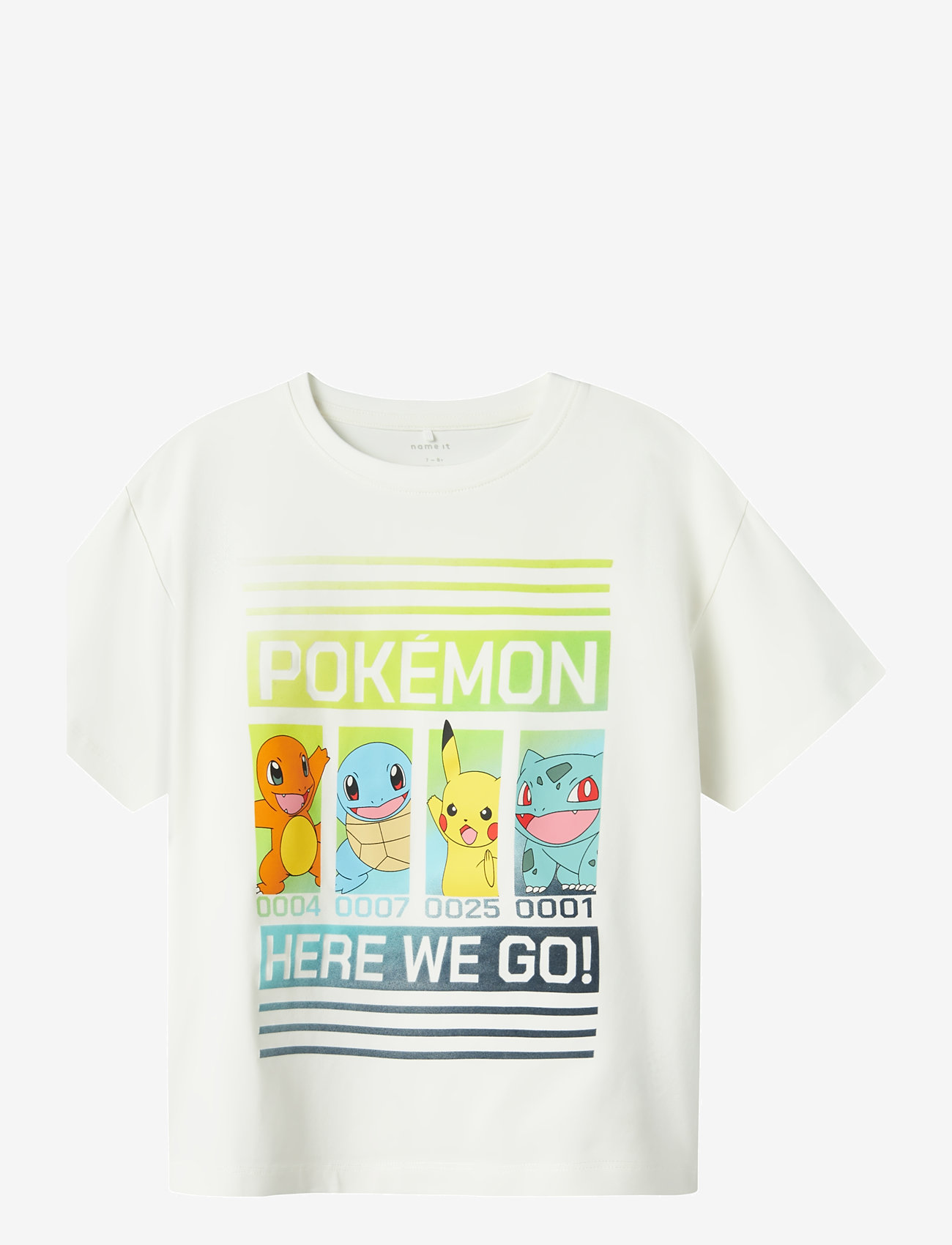 name it - NKMMABR POKEMON NREG SS TOP BOX NOOS SKY - kortærmede t-shirts - cloud dancer - 0