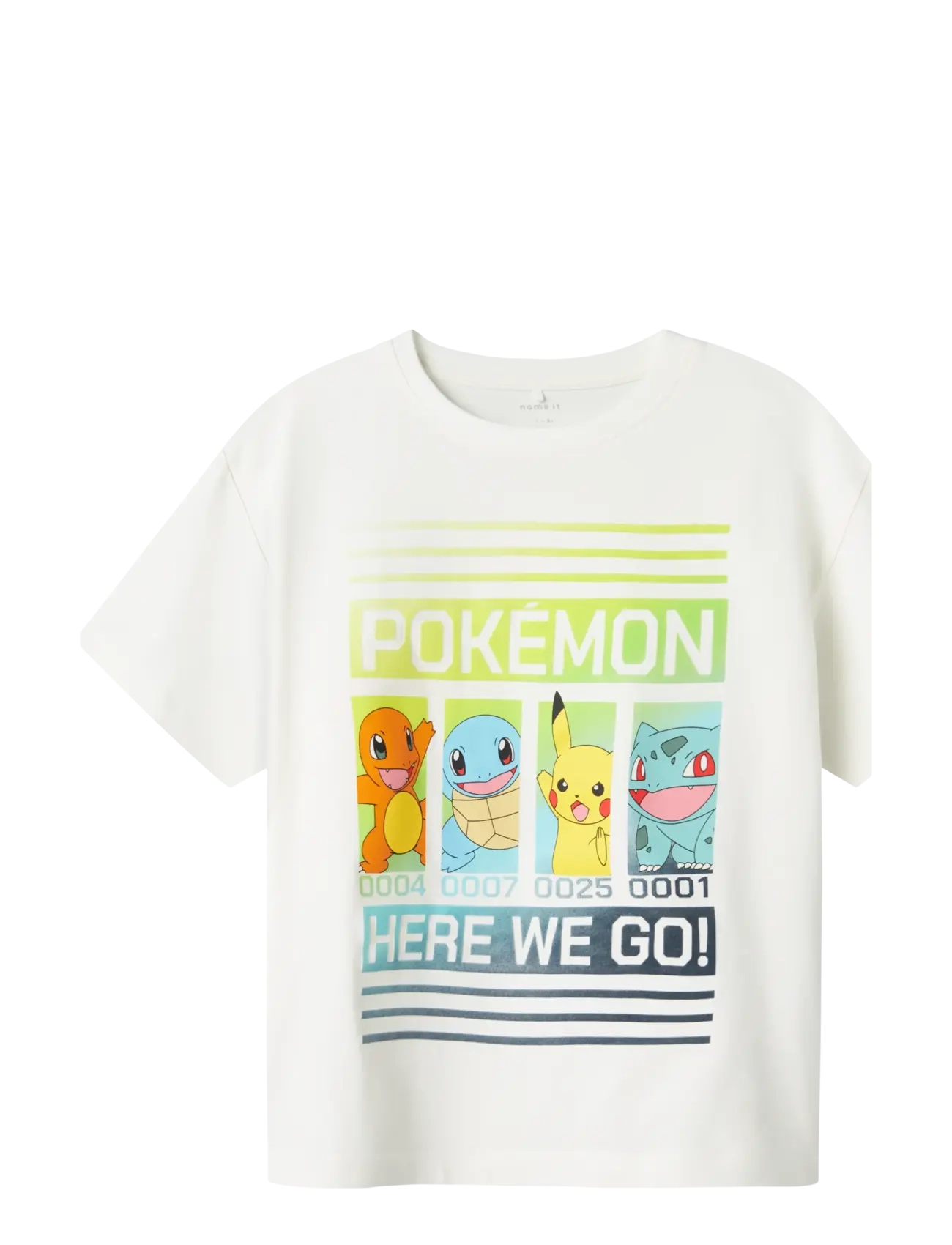 name it NKMMABR POKEMON NREG SS TOP BOX NOOS SKY - Kleidung - CLOUD DANCER / white